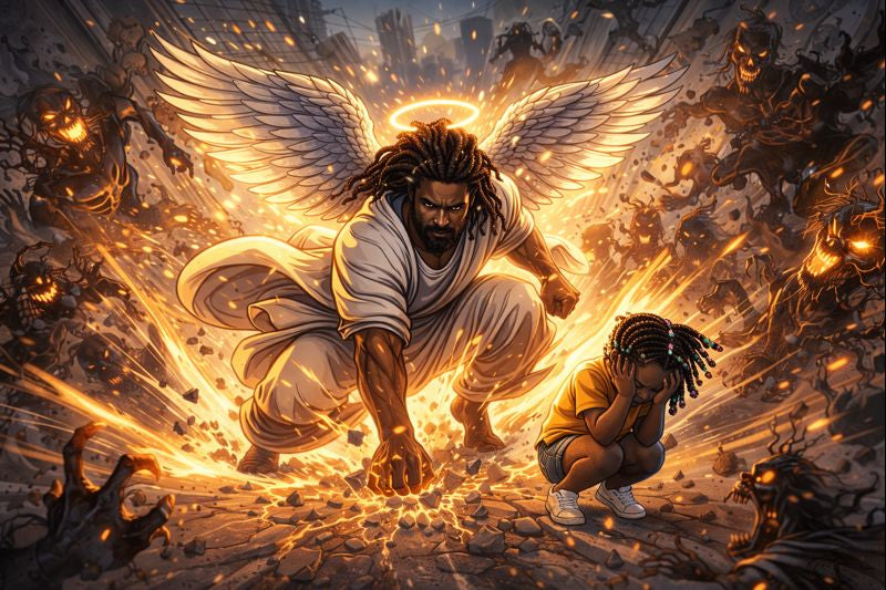 Jesus with Children T-Shirt — Inspirational Christian Faith Tee