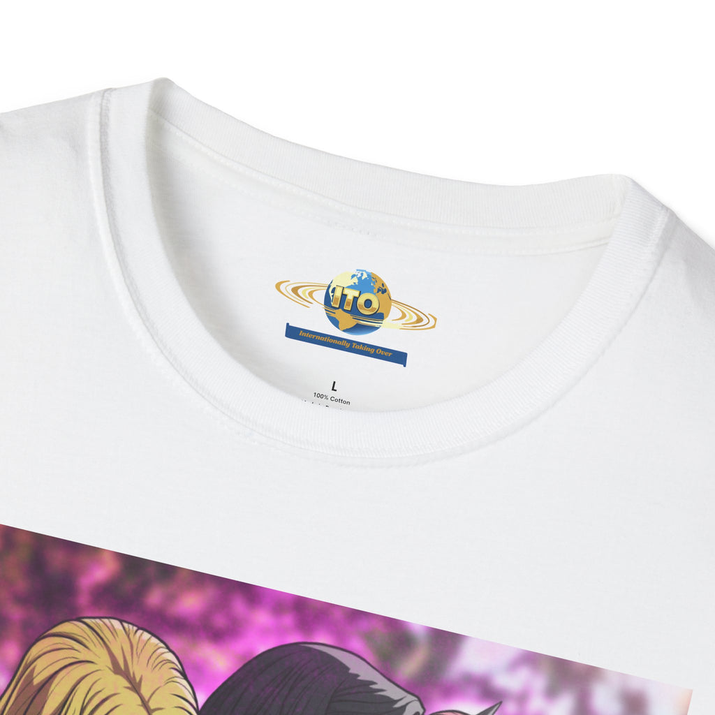 Wonder Women Kiss Graphic T-Shirt – Comic Superhero Trio Tee