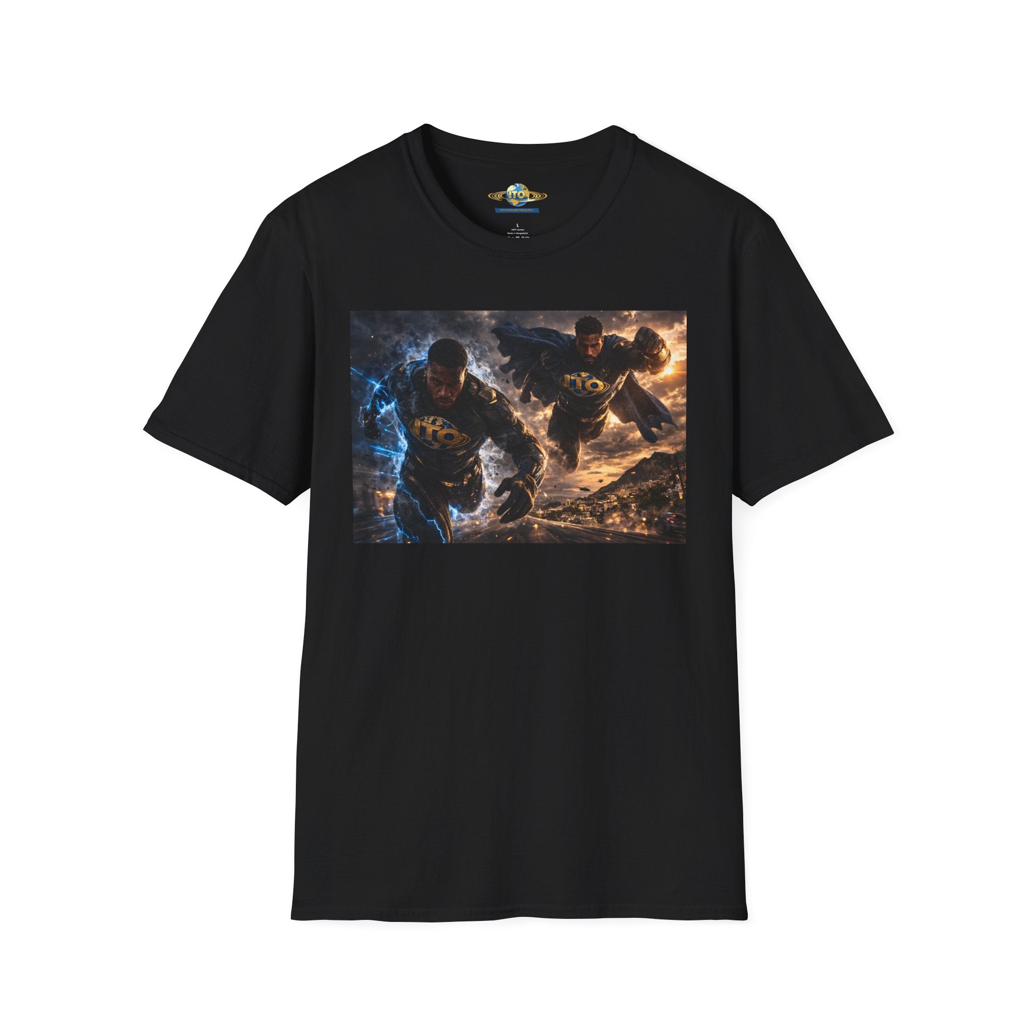 Heroic Lightning vs. Fire Action T-Shirt