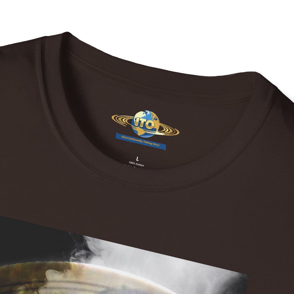 Surreal Vintage Portrait T-Shirt — Smoky Renaissance Art Graphic Tee