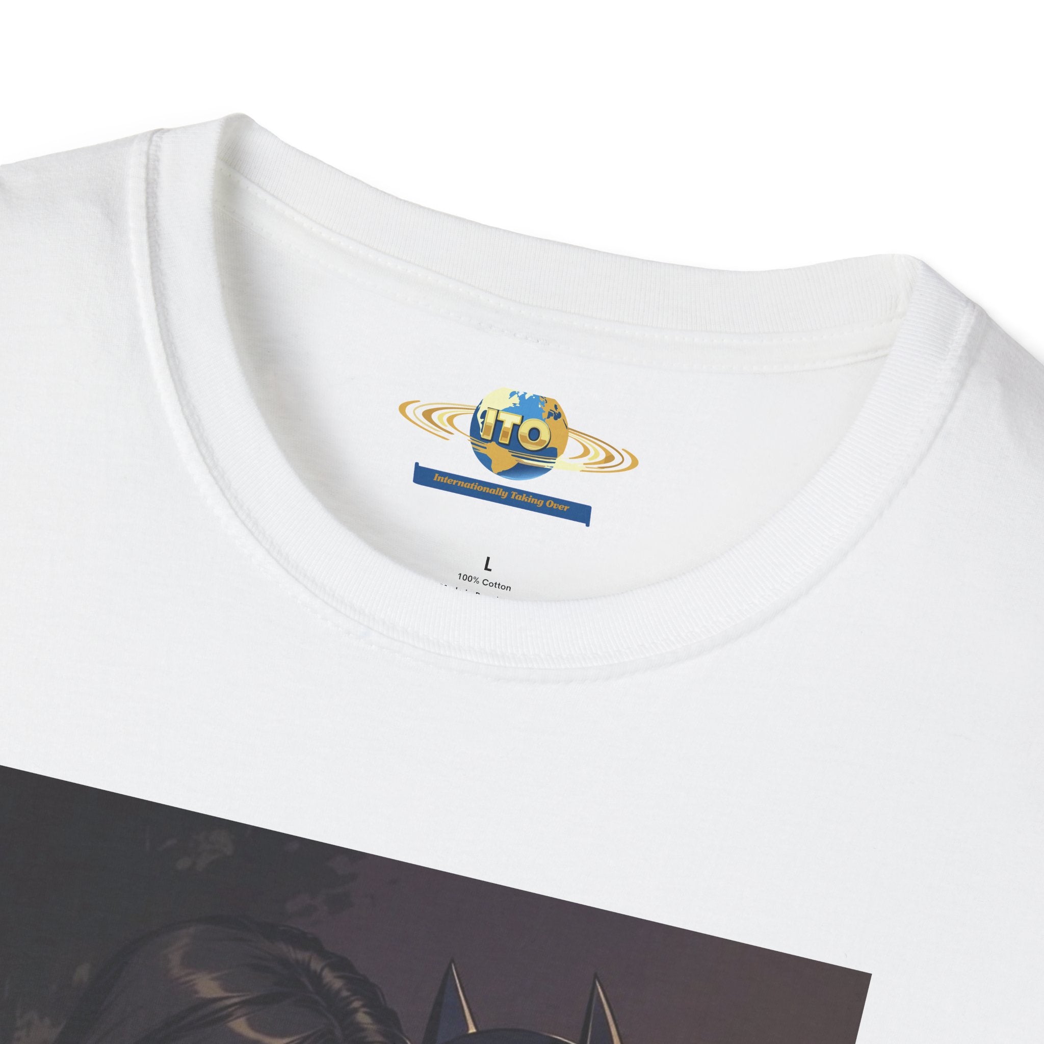 Batman & Wonder Woman Portrait T‑Shirt — Romantic Superhero Art Tee