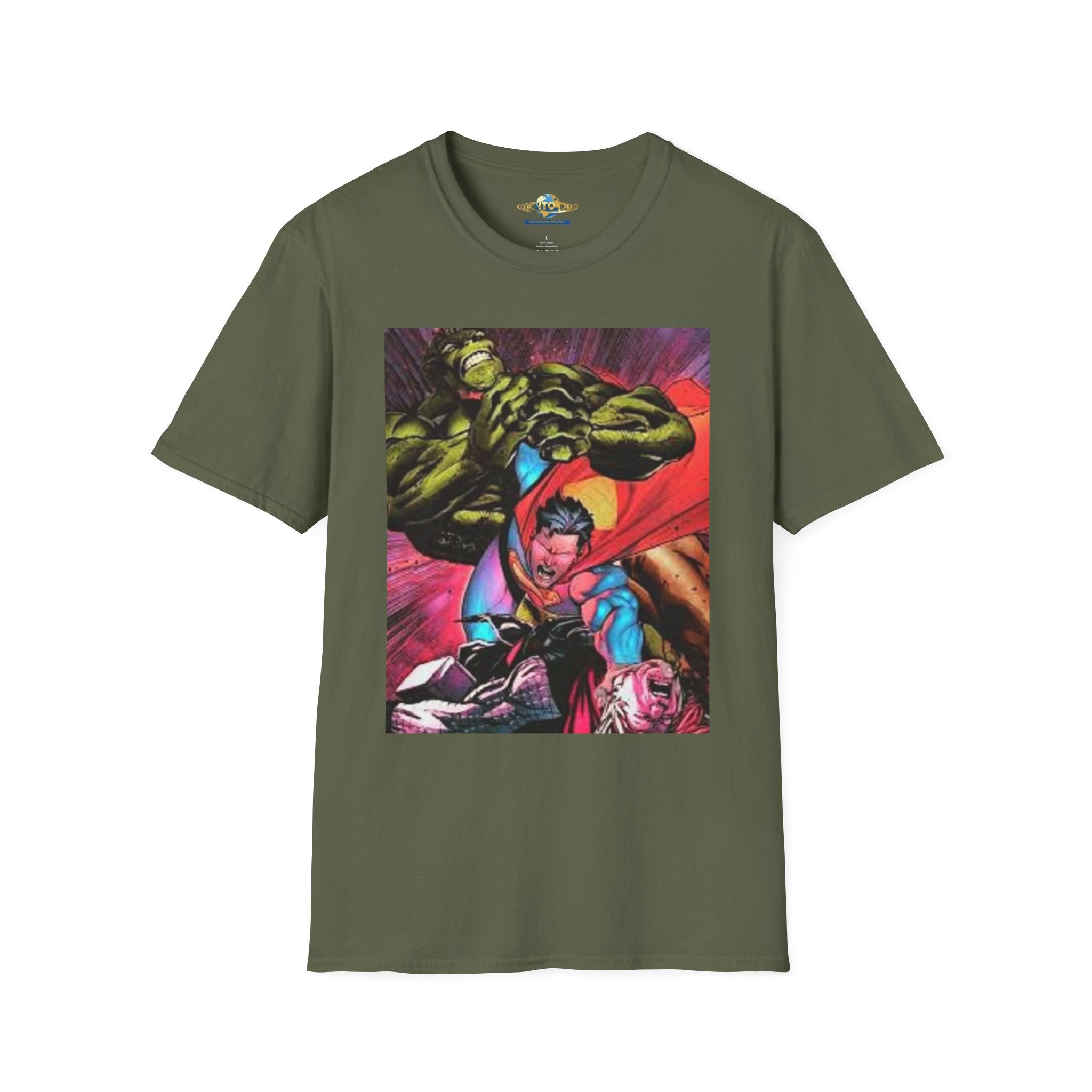Superhero Mashup T‑Shirt — Dynamic Comic Art Tee