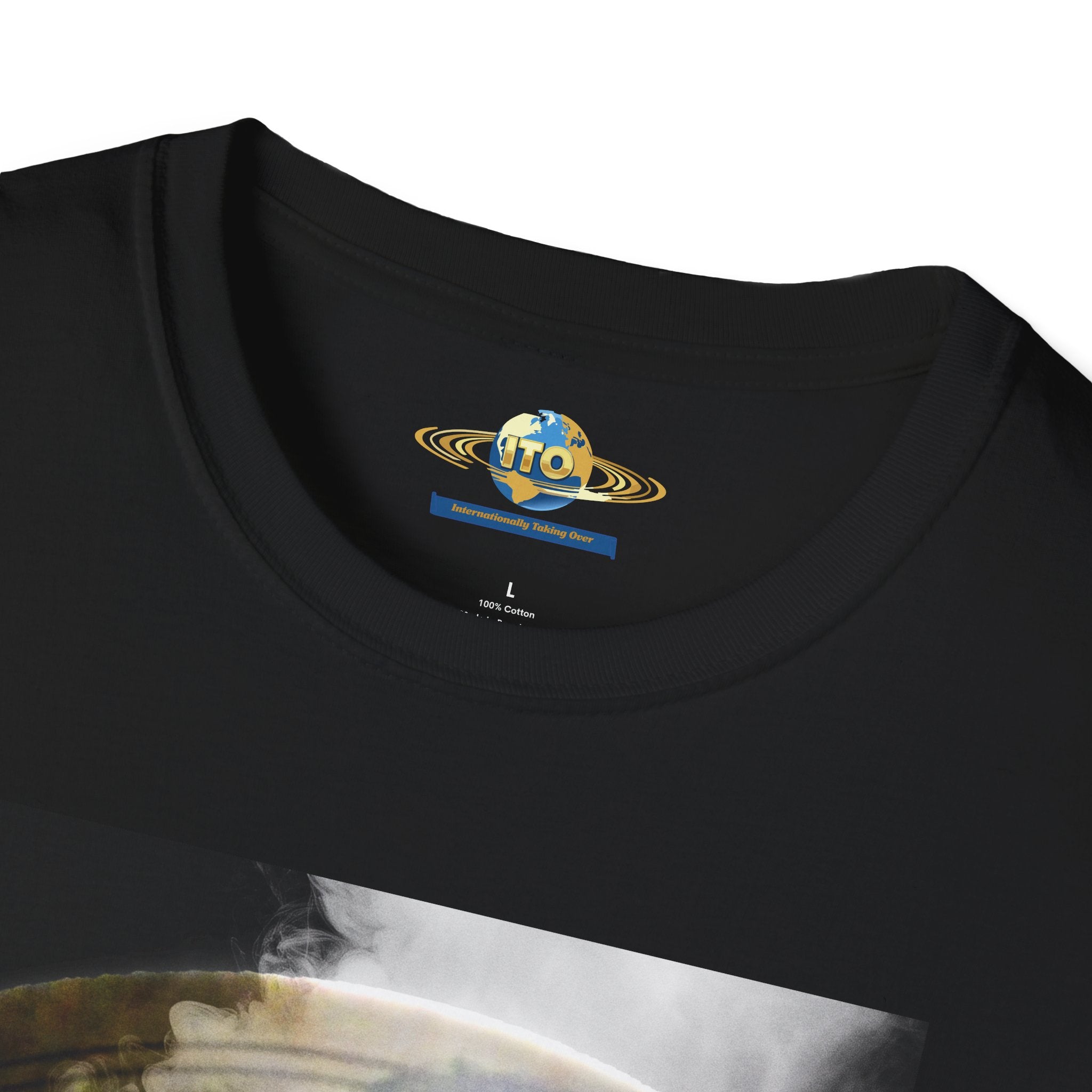 Surreal Vintage Portrait T-Shirt — Smoky Renaissance Art Graphic Tee