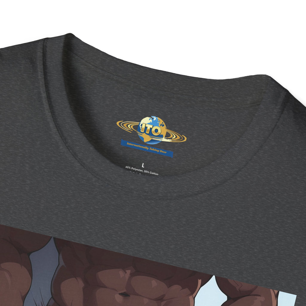 Black Man & Wonder Ass Graphic T-Shirt — Pinup Superhero Art Print