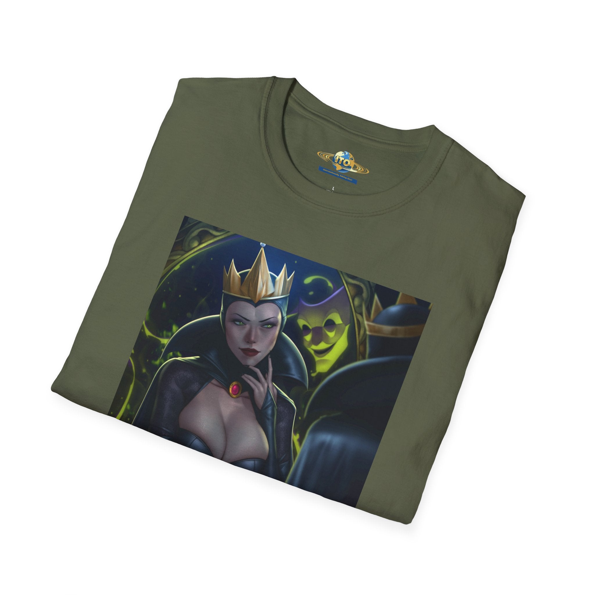 Dark Queen Art Tee — Gothic Fantasy Portrait T-Shirt