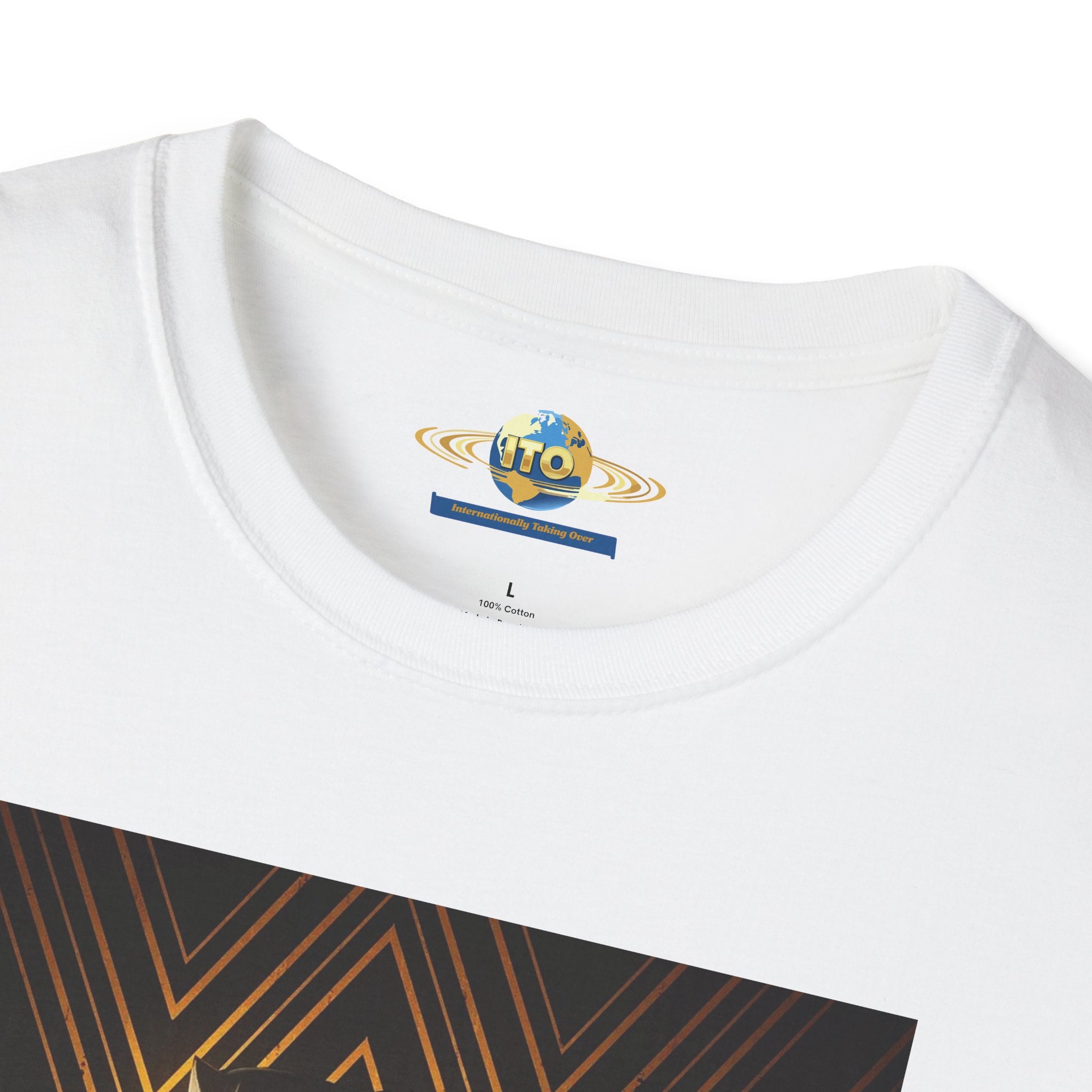 Black love Art T-Shirt — Gold Art Deco Oracle Illustration