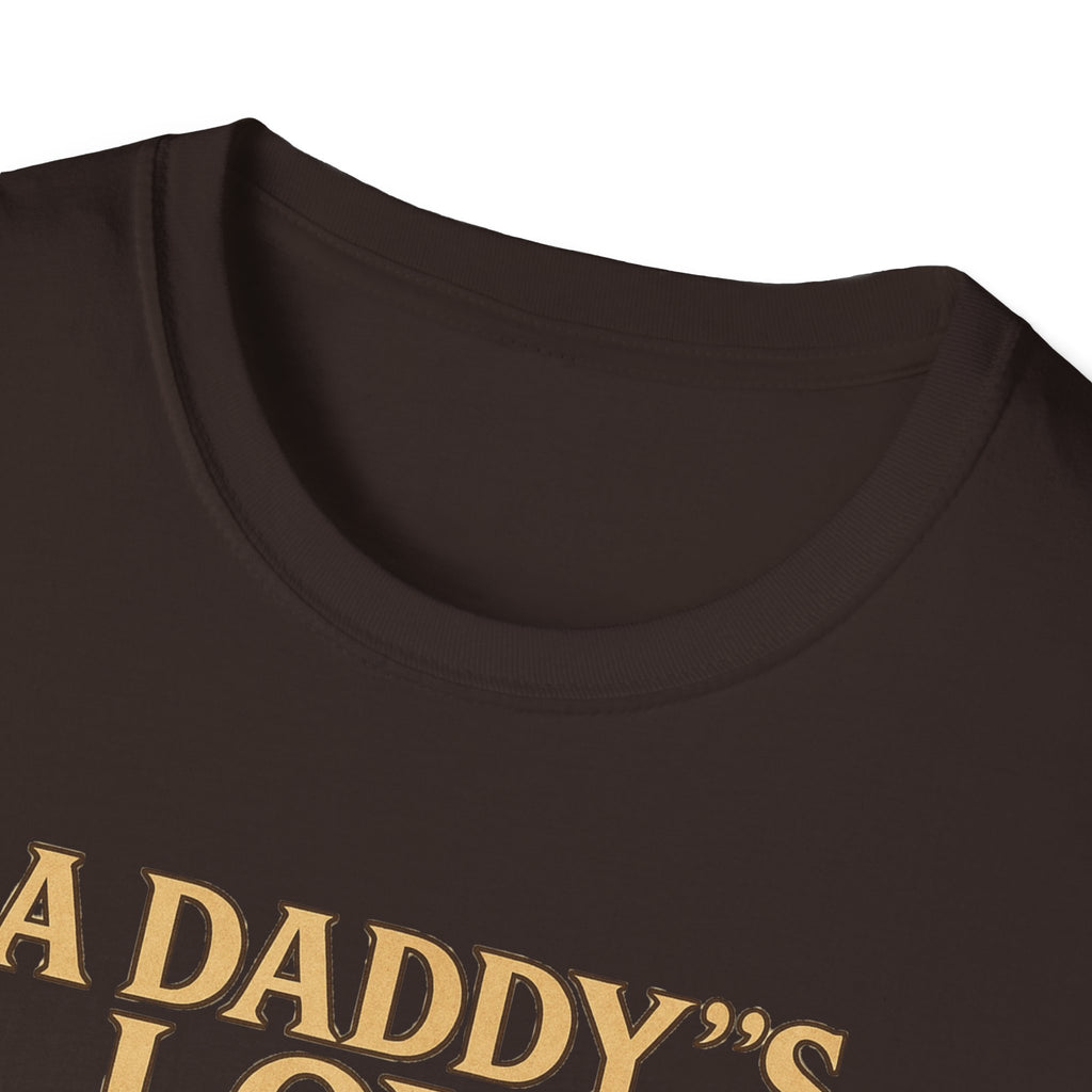 Daddy's Love T-Shirt – Vintage Dad Sitting on Books Father’s Day Tee