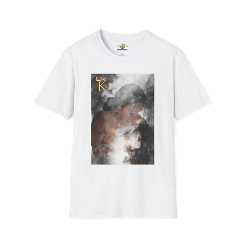T‑Shirt — 'King' Portrait Smoke Art Graphic Tee