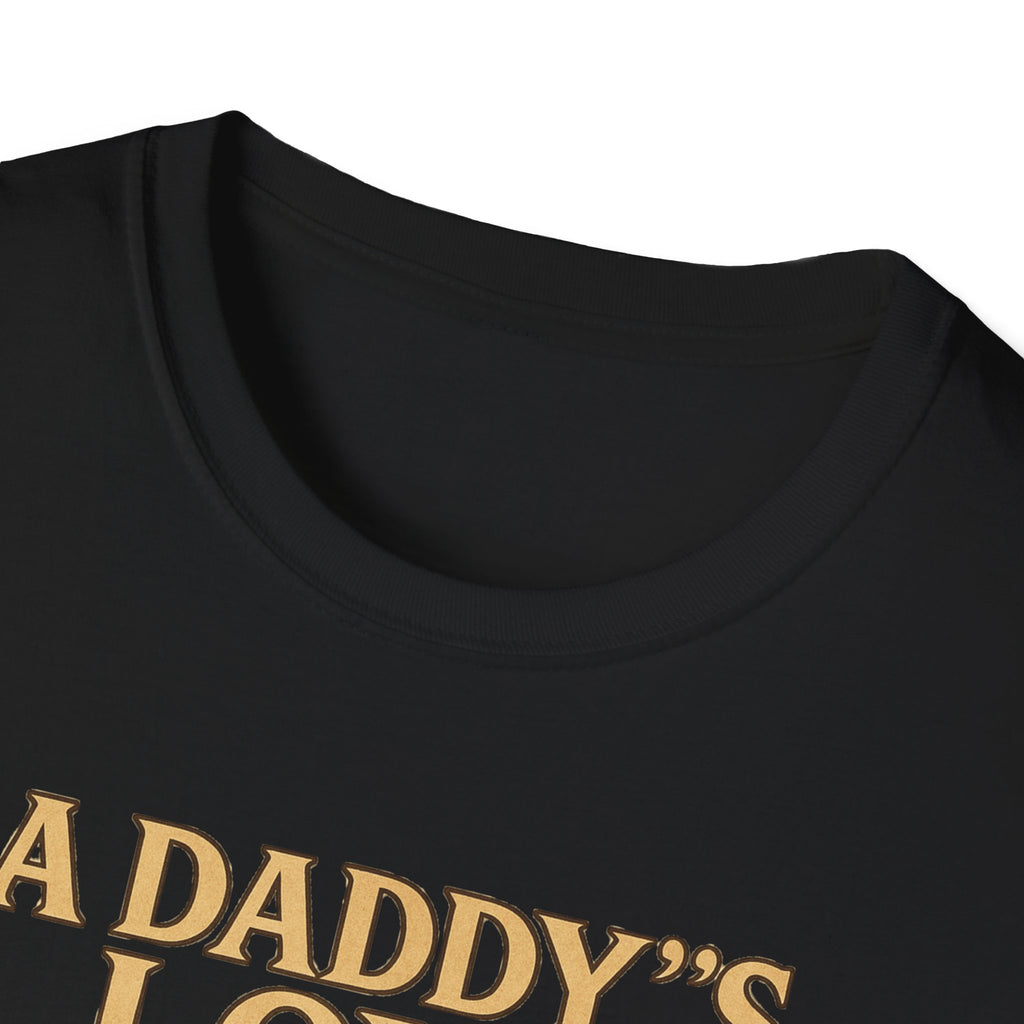 Daddy's Love T-Shirt – Vintage Dad Sitting on Books Father’s Day Tee