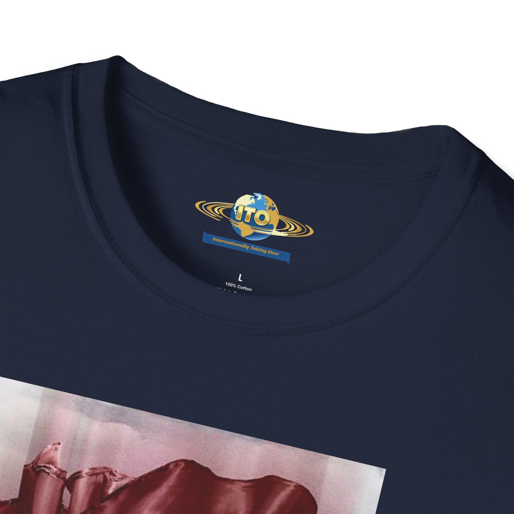 Superhero Pose T-Shirt — Dramatic Cape Hero Graphic