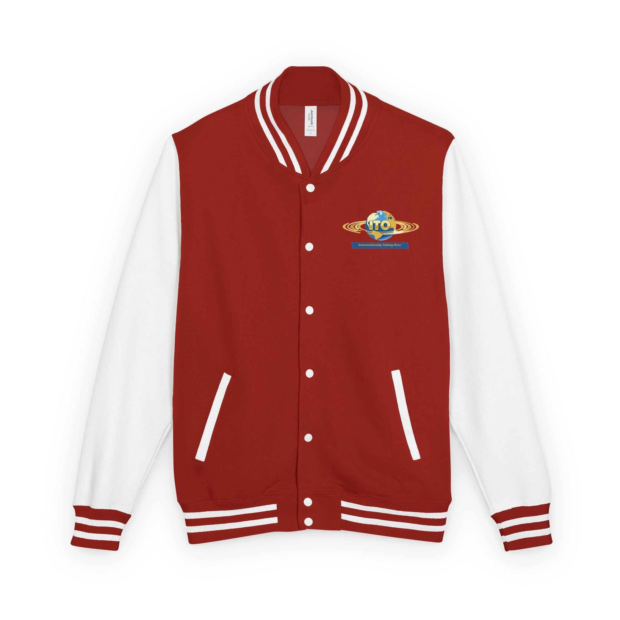 Letterman Jacket — UTO Interplanetary Travel Club Logo Varsity Jacket