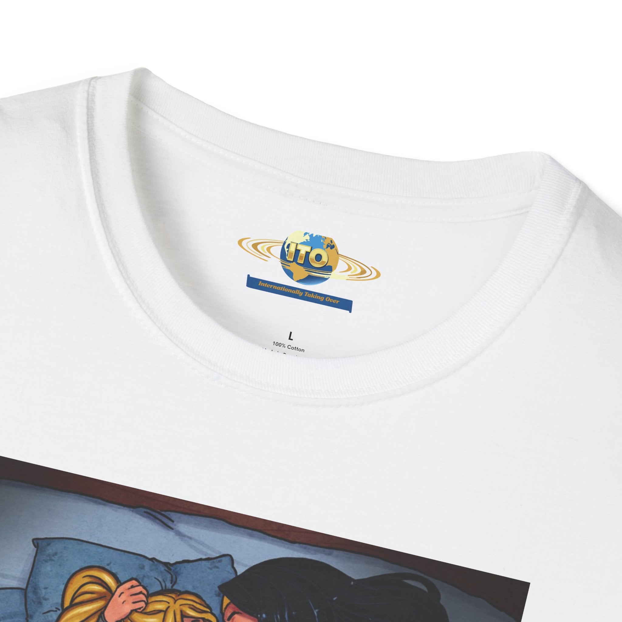 Pinup Superhero Couple T-Shirt — Sexy Comic Art Tee