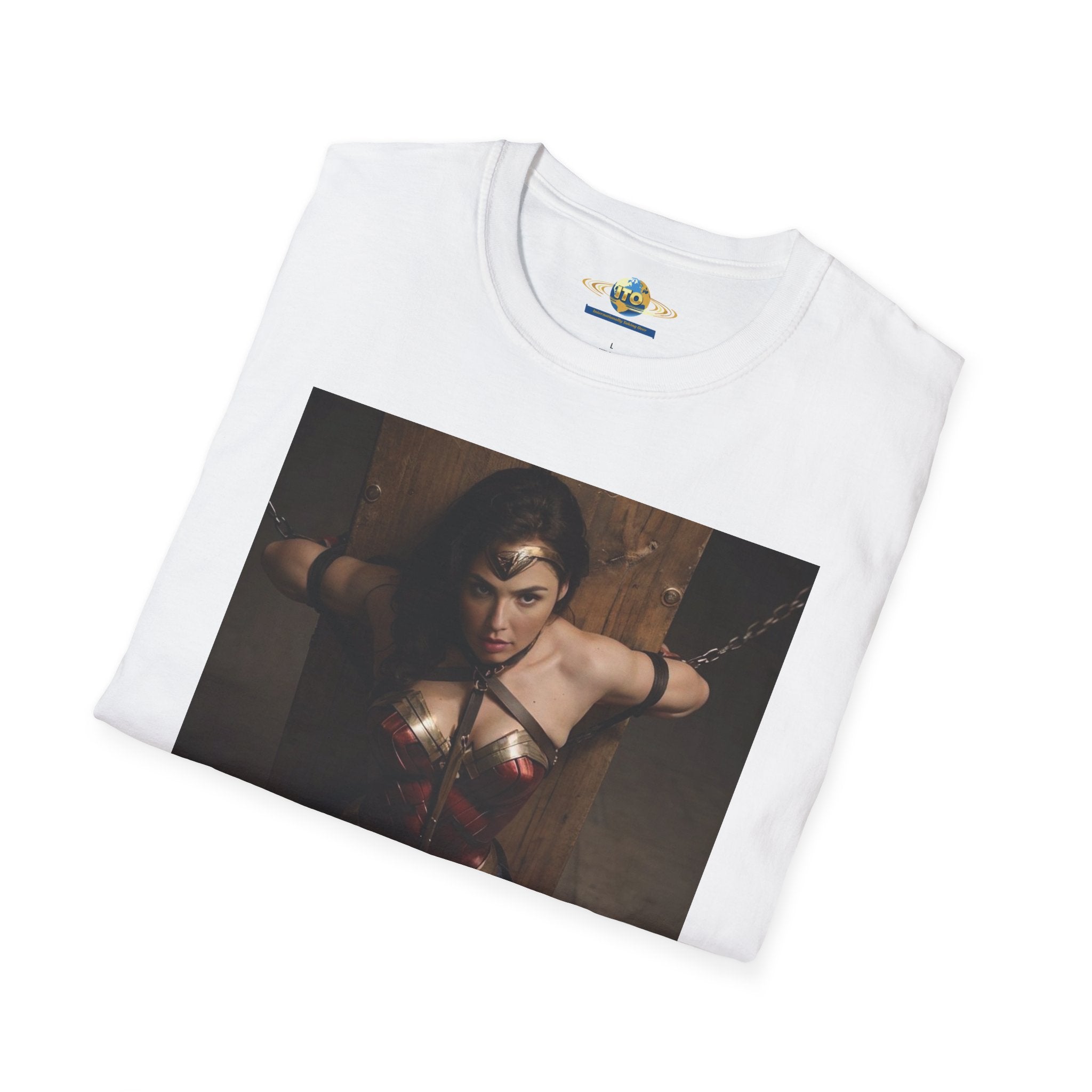 Wonder Woman Inspired Graphic T-Shirt — Retro Heroine Photo Tee