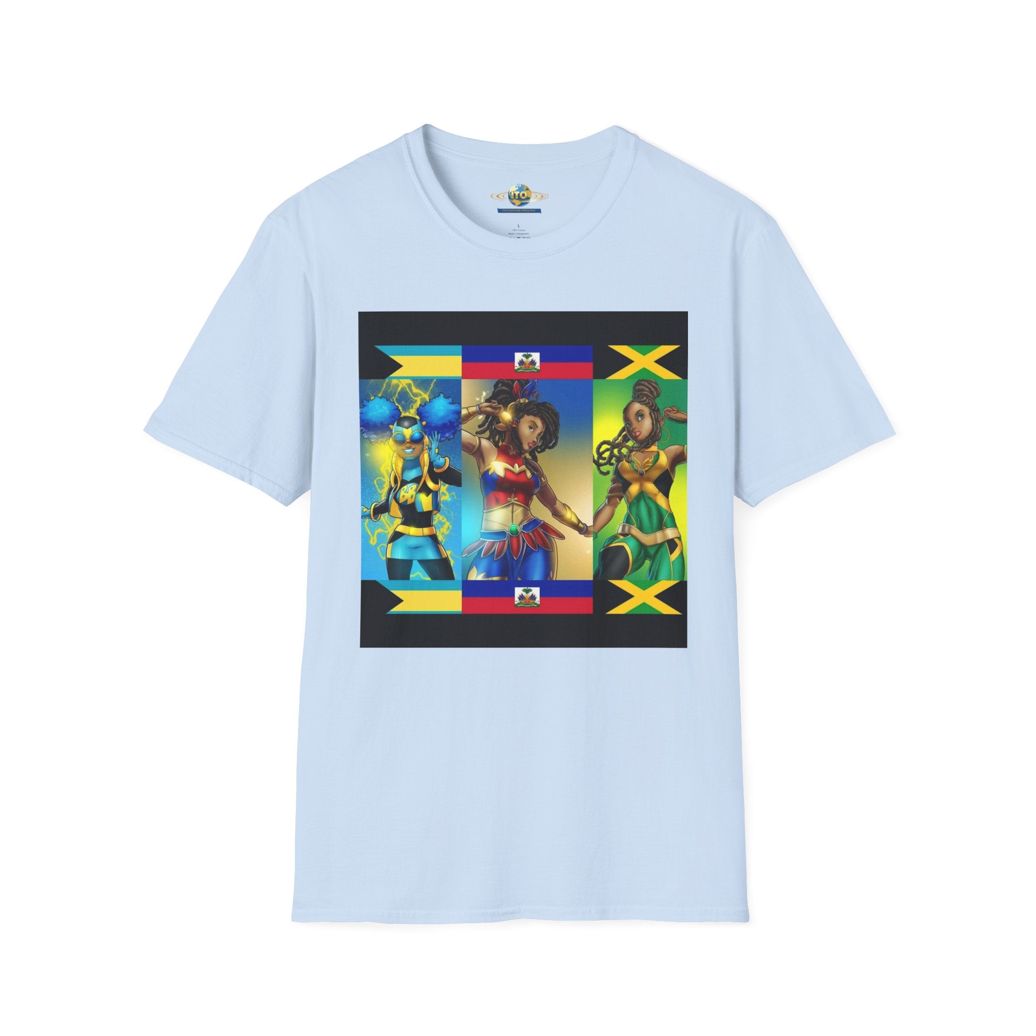 Caribbean Queens T-Shirt — Jamaican & Haitian Islander Women Design