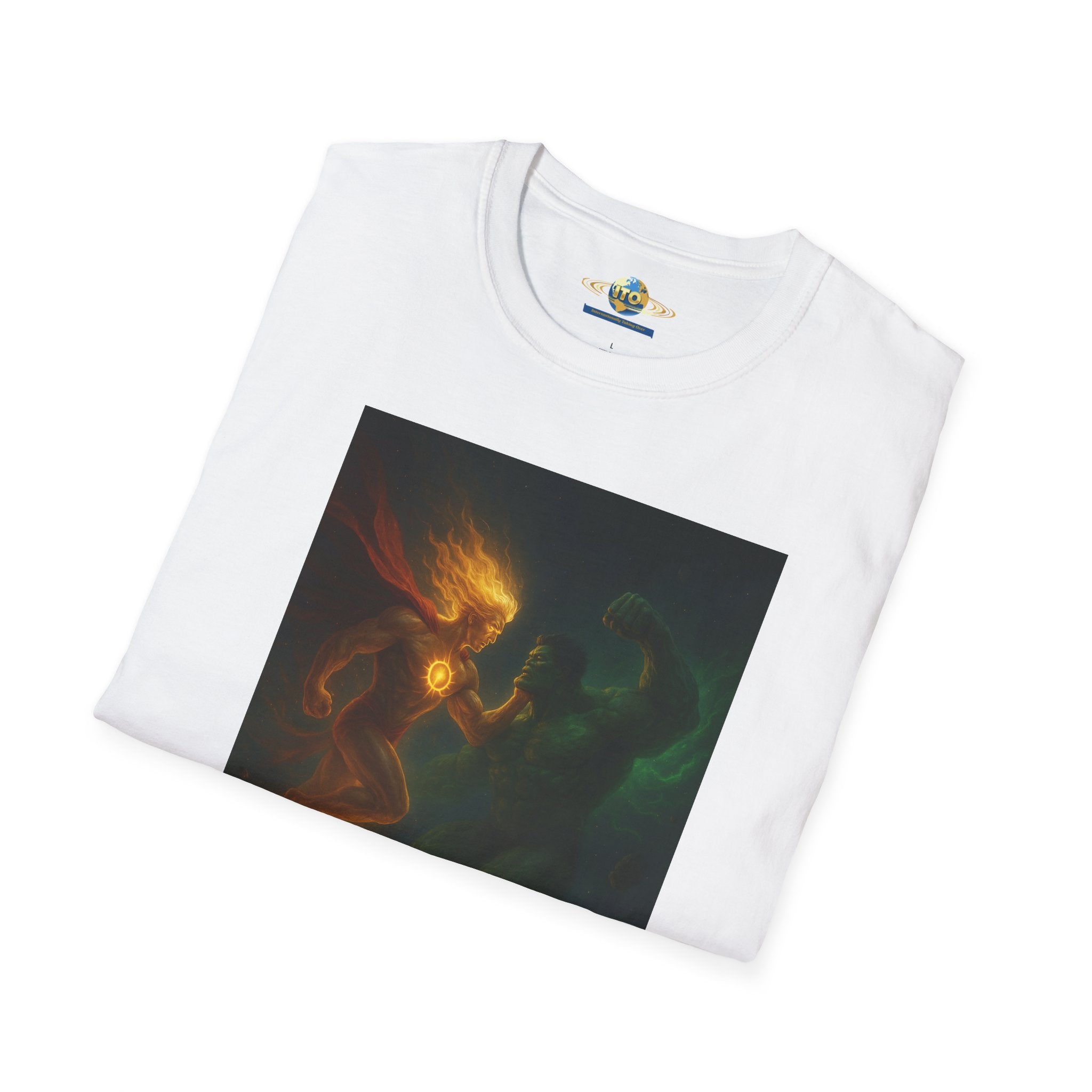 Sun God And green monster Unisex Softstyle T-Shirt