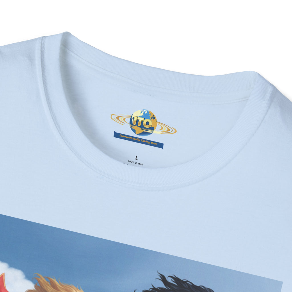 Superhero Tro T-Shirt — Vintage Flying Wonder Women Illustration