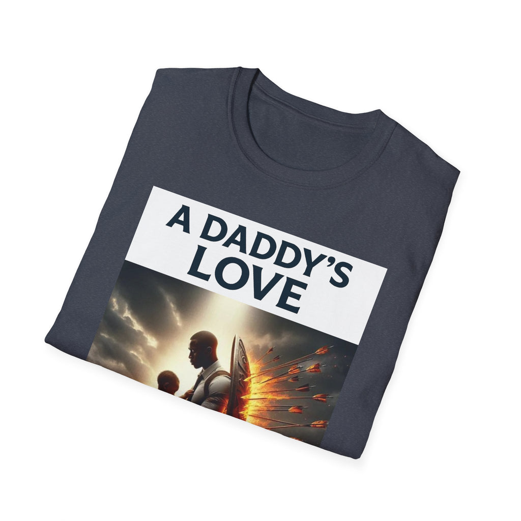 A Daddy's Love T-Shirt — Father and Child Silhouette with Angel Wings Gift