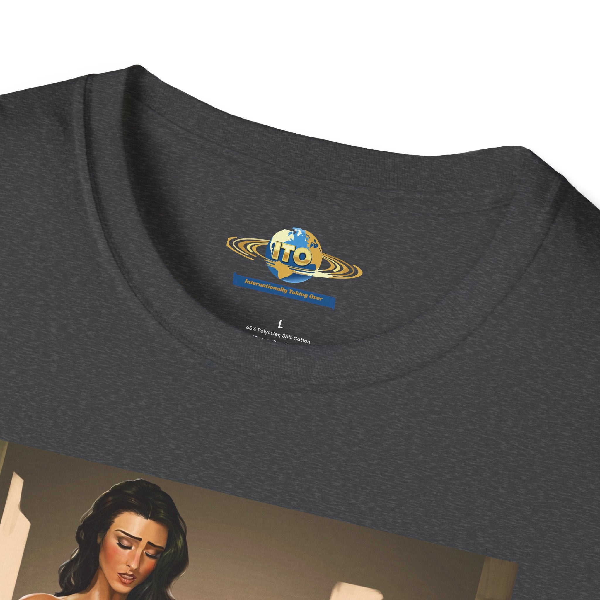 Graphic Art T-Shirt — Sensual Pinup Illustration Print