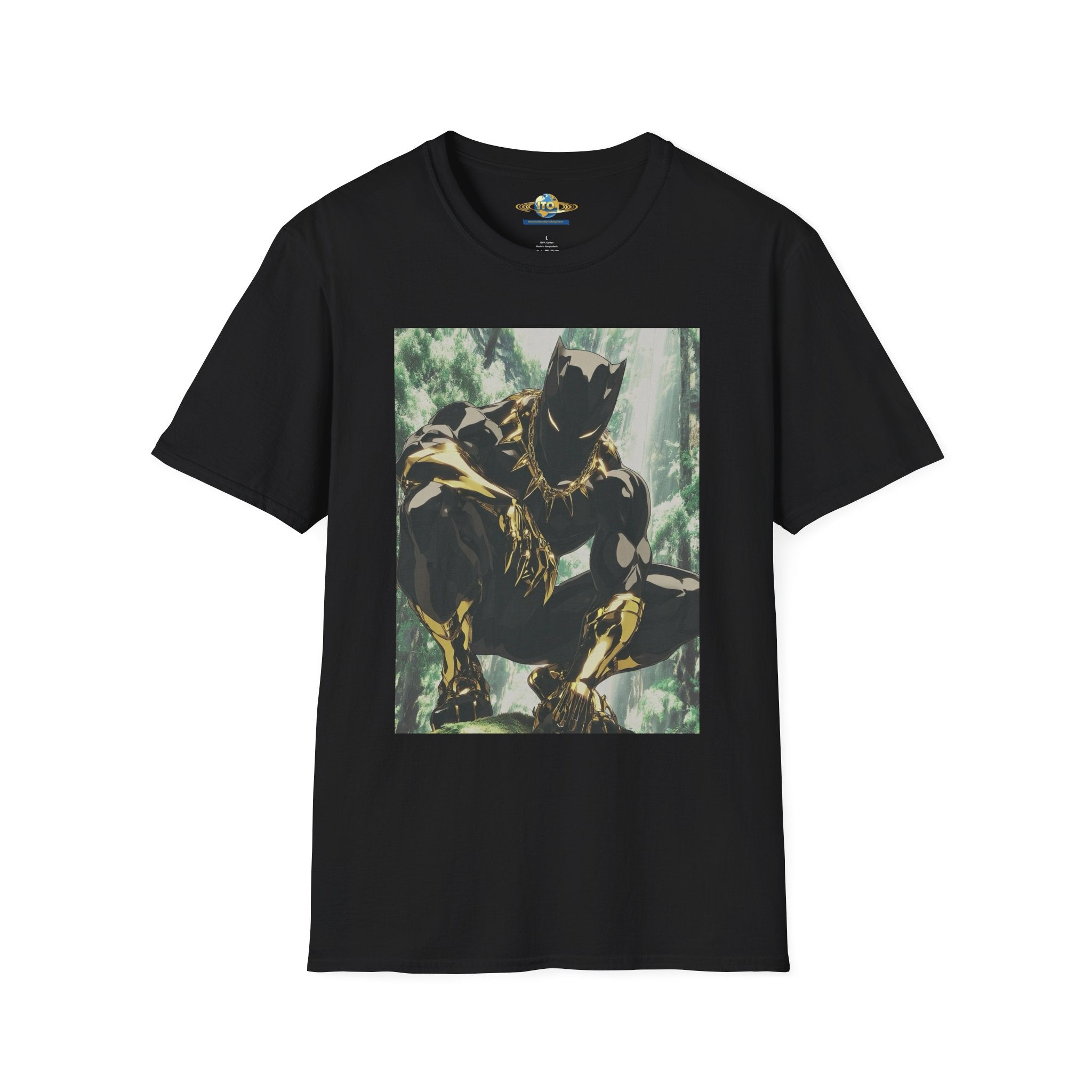 Black Panther Graphic T-Shirt — Superhero King Comic Art Tee