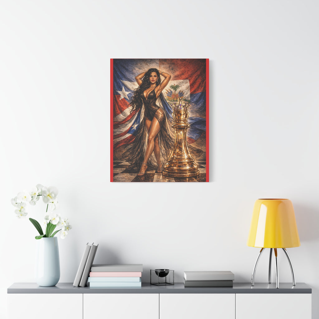 Dominican Queen Chess Canvas - Matte Stretched Wall Art