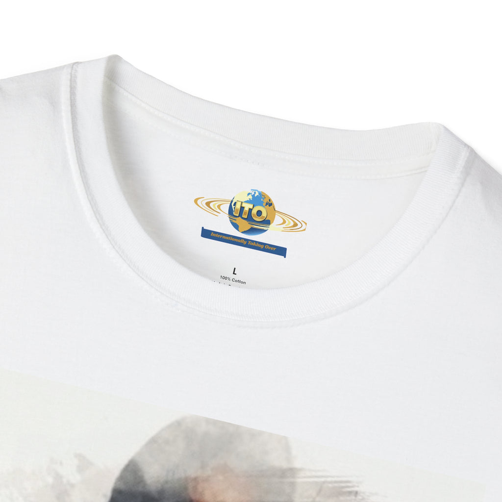 Graphic T-Shirt — Artistic Watercolor Woman Swimwear Print