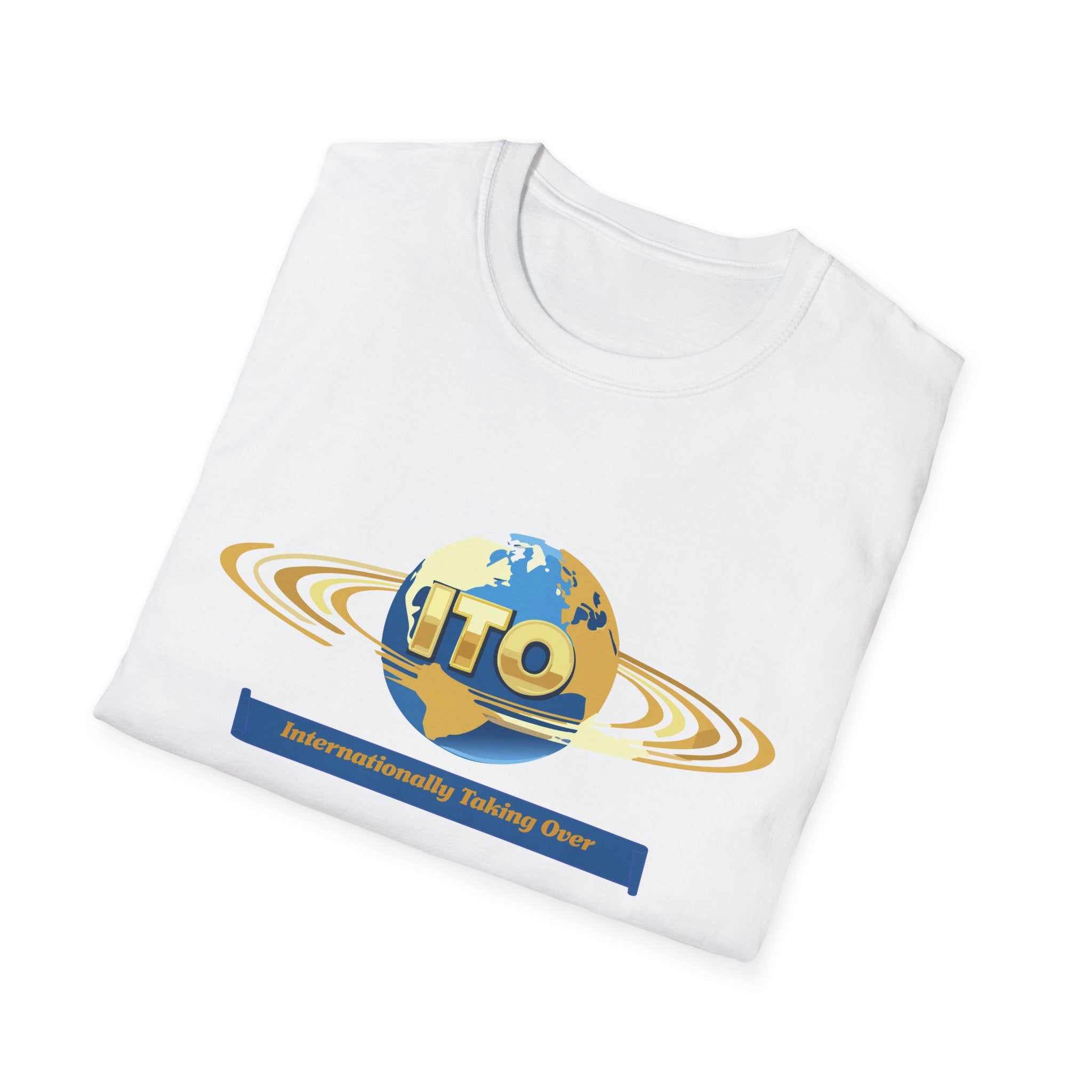 UFO Globe Logo T-Shirt — "Interuniversity Talking One" Graphic Tee