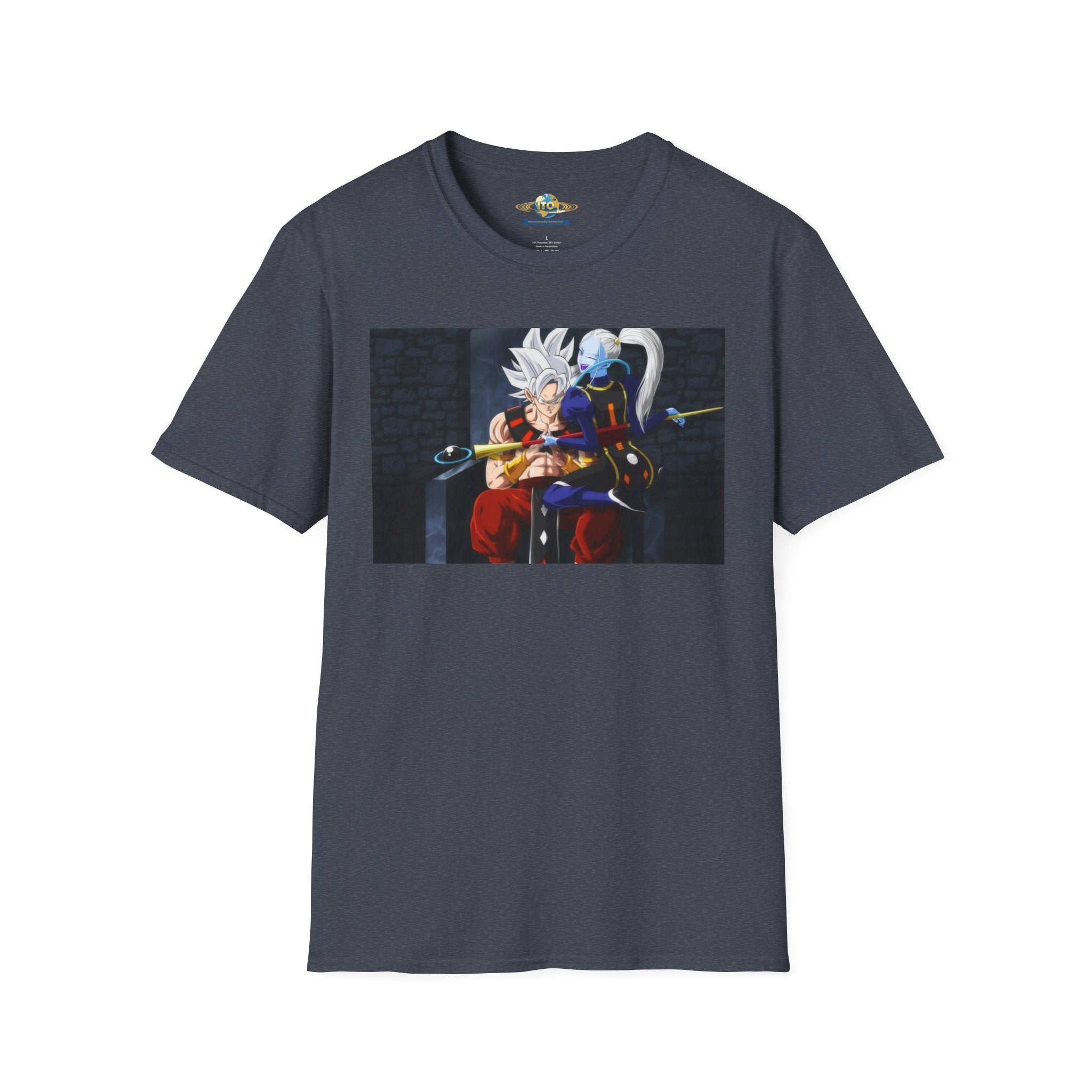 Anime Character Portrait Tee — Father and Child Illustration T-Shirt