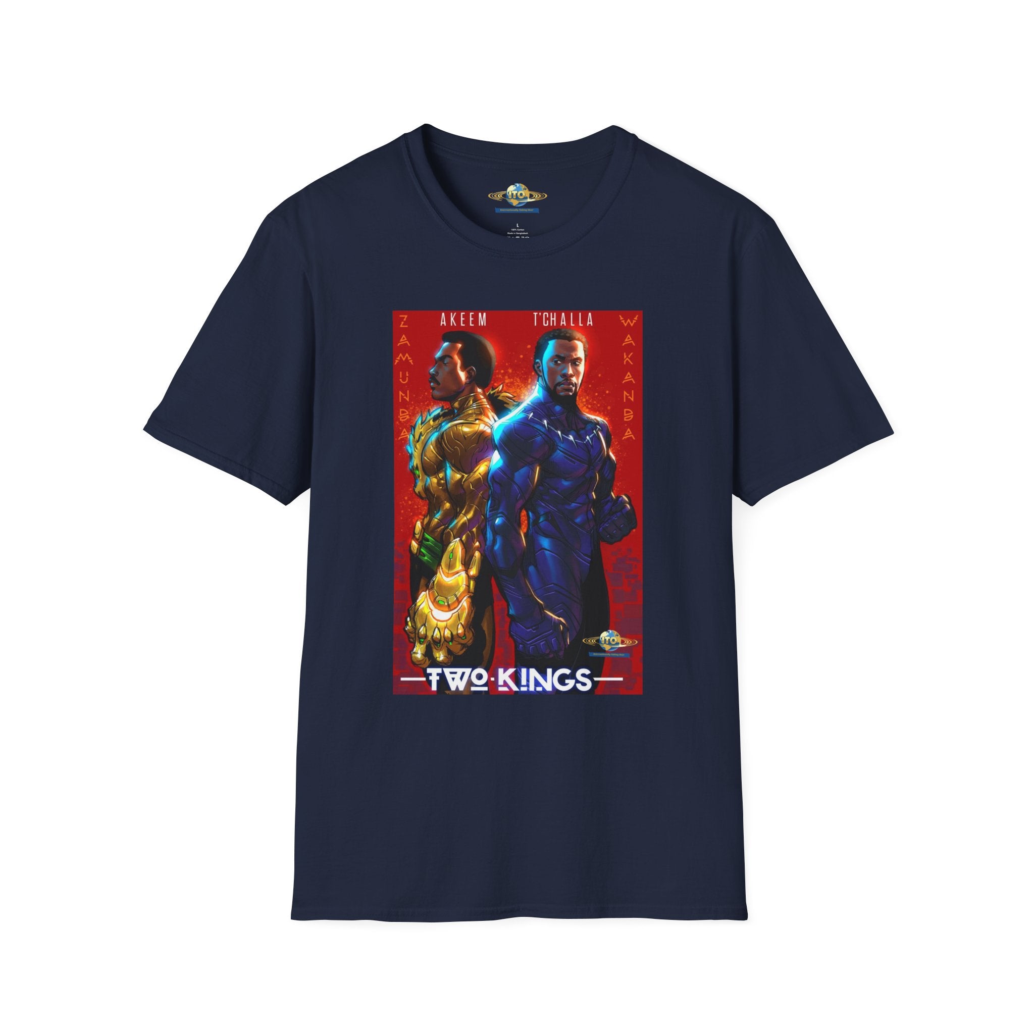 Two Kings Poster T-Shirt — Bold Afrocentric Duo Graphic Tee