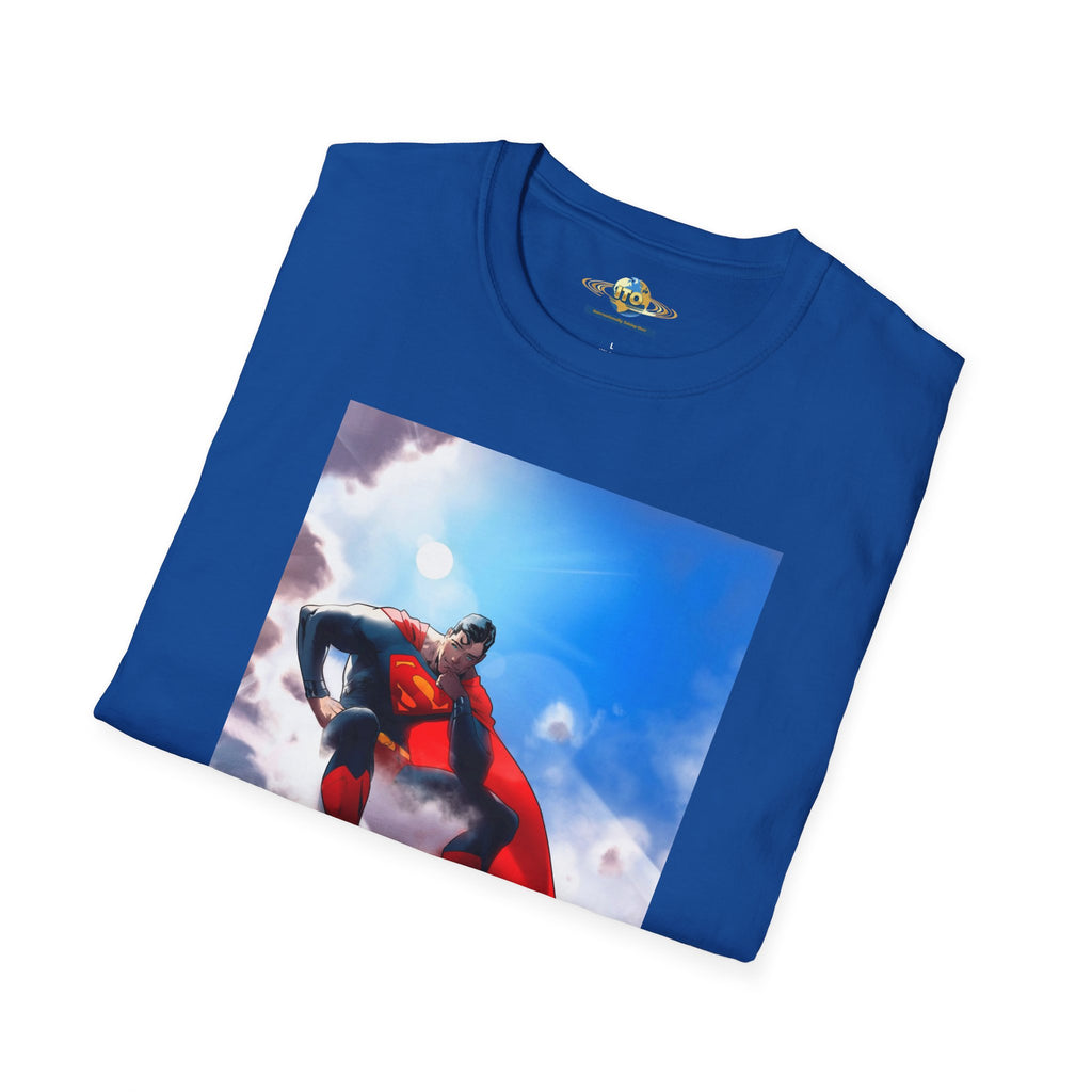 Superhero Cape Graphic T-Shirt — Soaring Hero Design