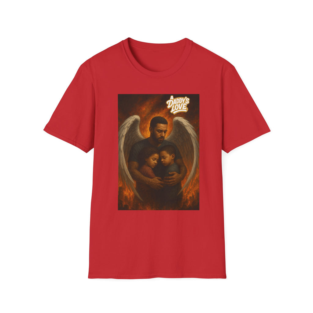 Angel Embrace T-Shirt – "Daddy's Love" Family Guardian Graphic Tee