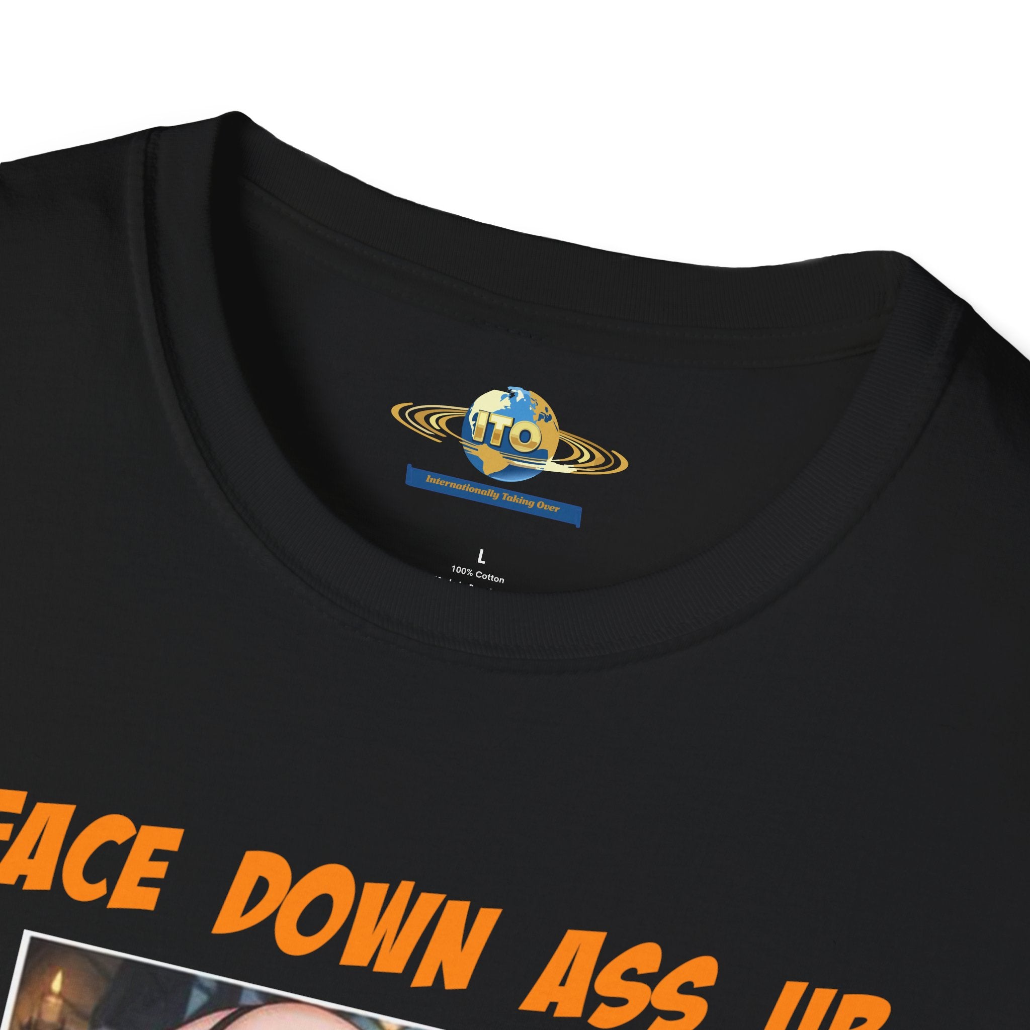 Graphic T-Shirt "Face Down Ass Up" Bold Queen Illustration
