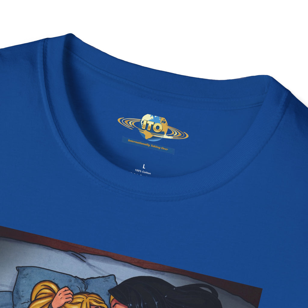 Pinup Superhero Couple T-Shirt — Sexy Comic Art Tee