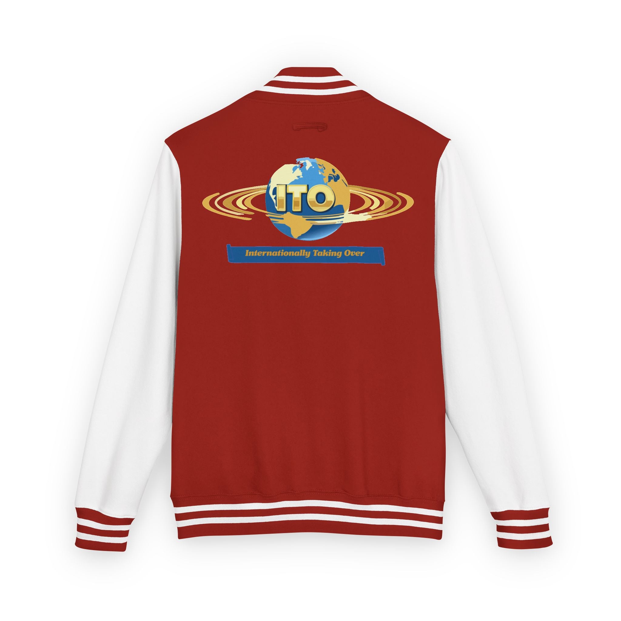 Letterman Jacket — UTO Interplanetary Travel Club Logo Varsity Jacket
