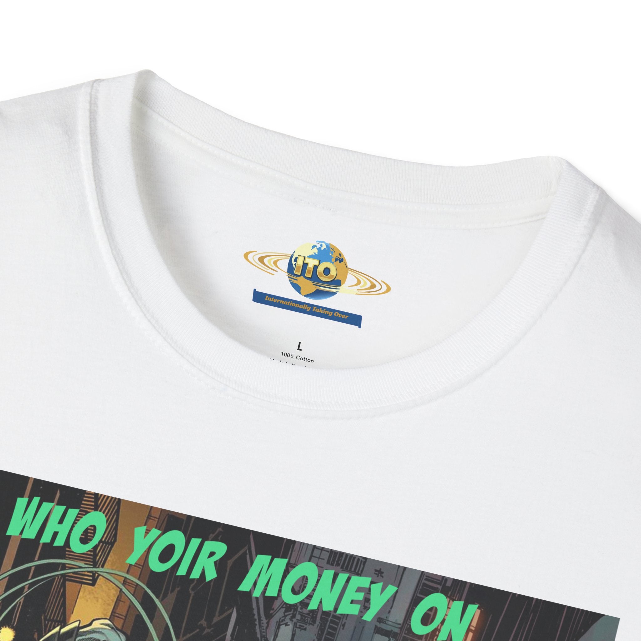 Graphic T‑Shirt — 'Who You Moving On' Cyberpunk Comic Art Tee