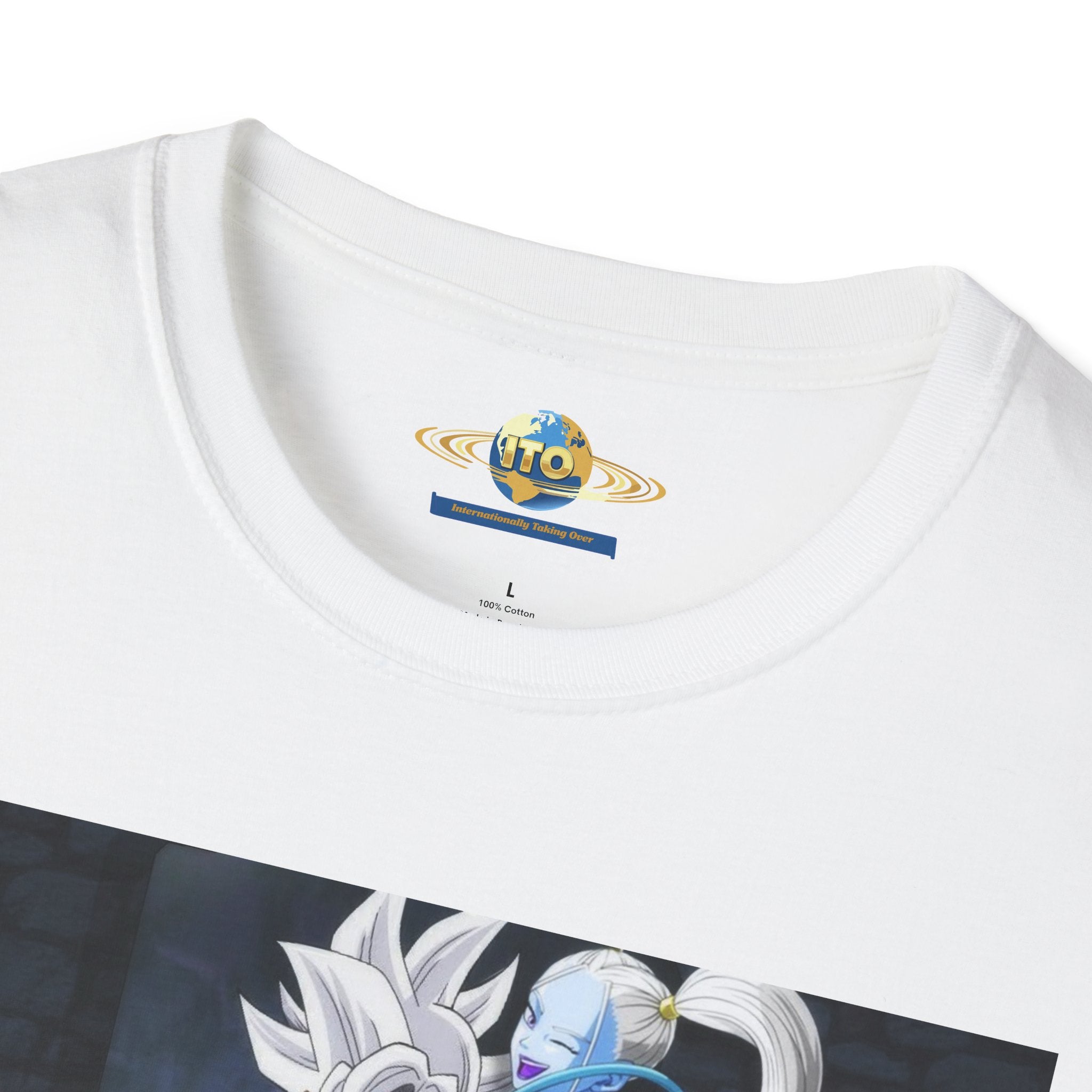 Anime Character Portrait Tee — Father and Child Illustration T-Shirt