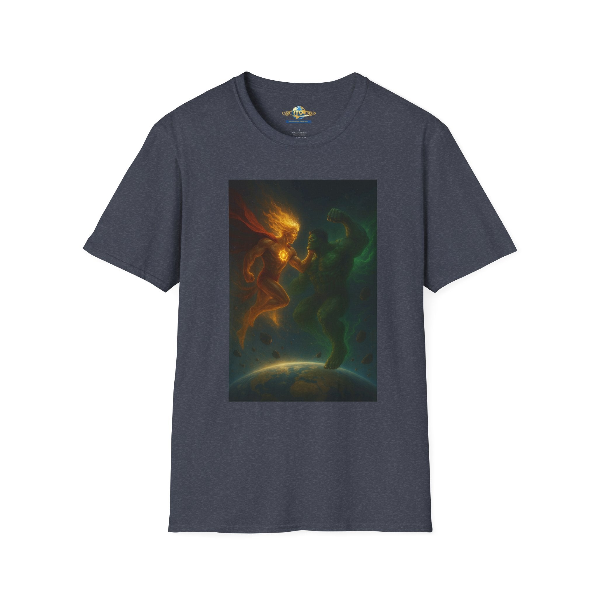 Sun God And green monster Unisex Softstyle T-Shirt