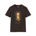 Psalm 23 T-Shirt — Christian Cross & Valley of the Shadow Design