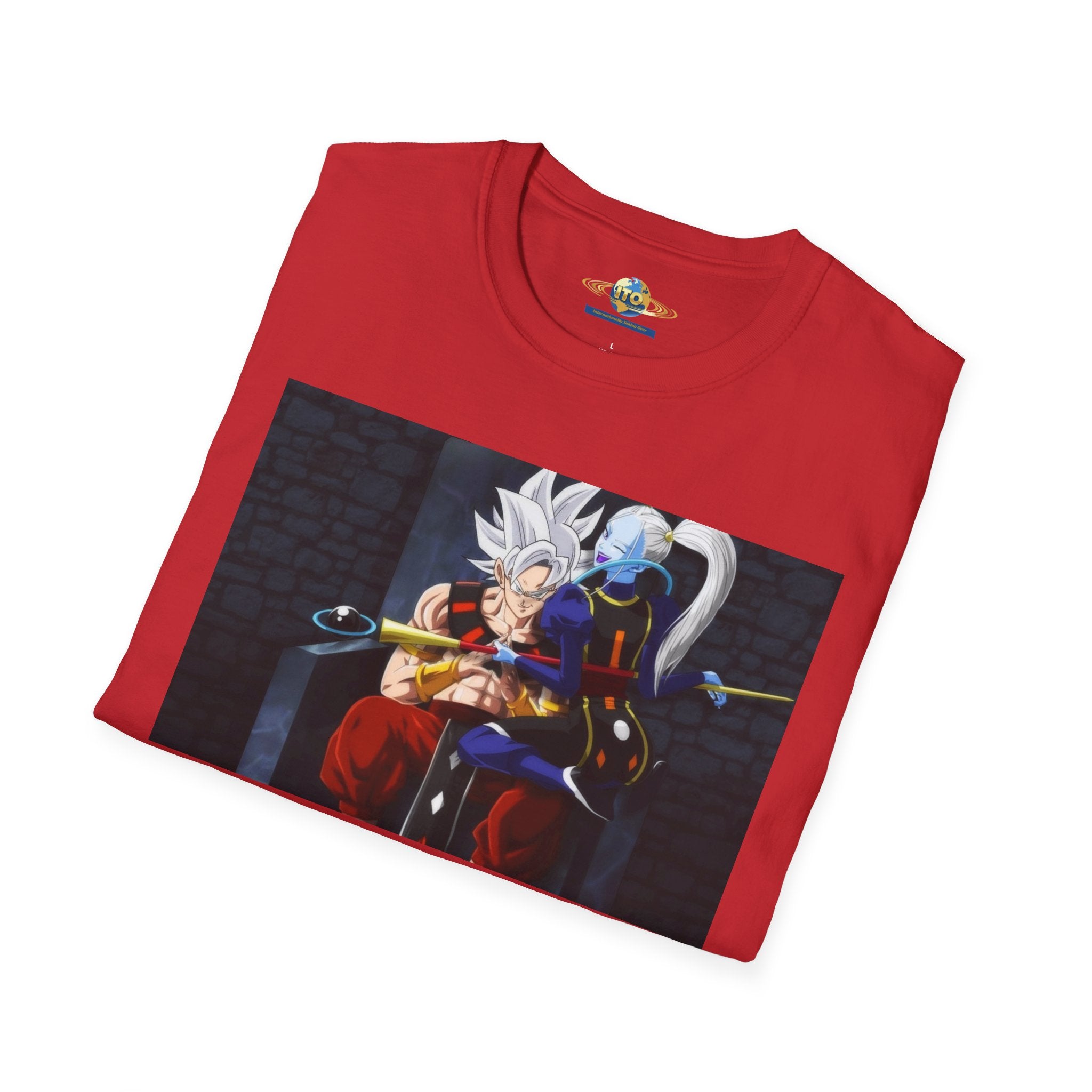 Anime Character Portrait Tee — Father and Child Illustration T-Shirt