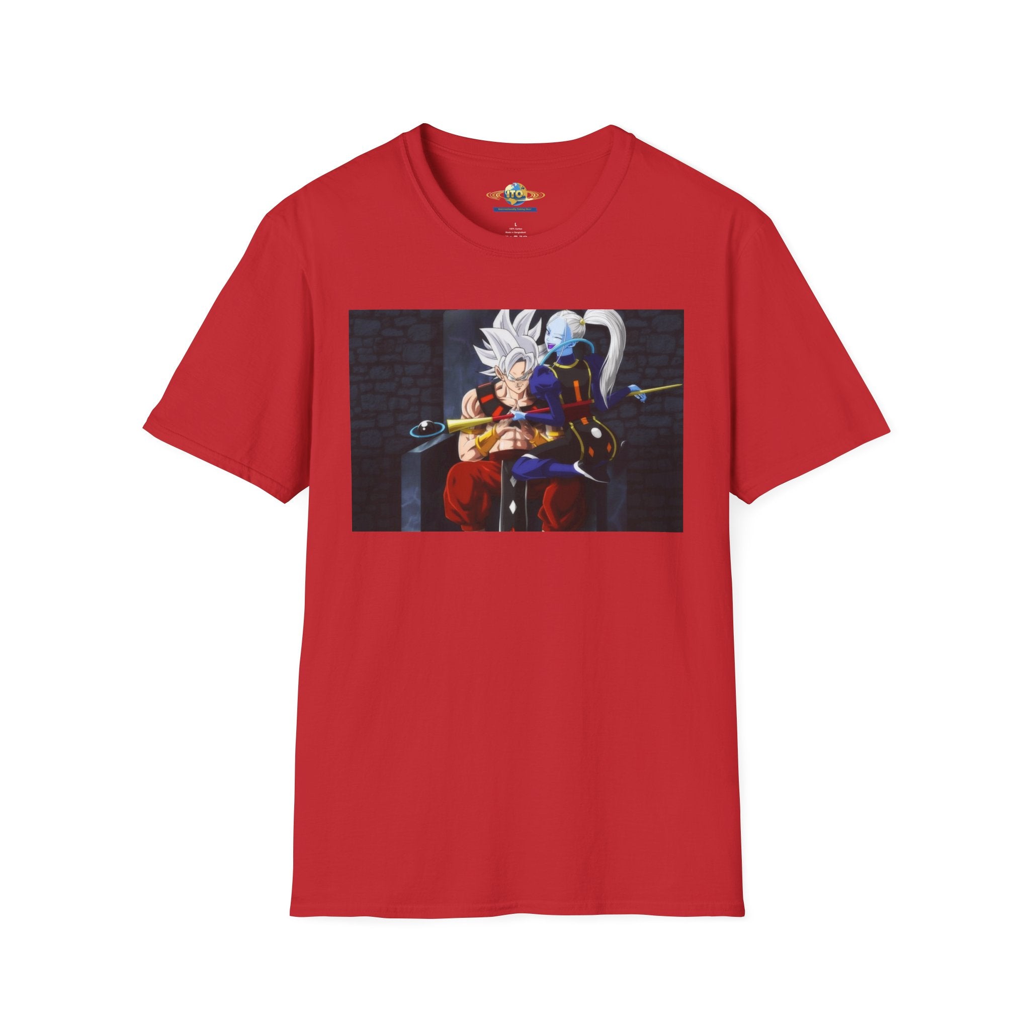 Anime Character Portrait Tee — Father and Child Illustration T-Shirt