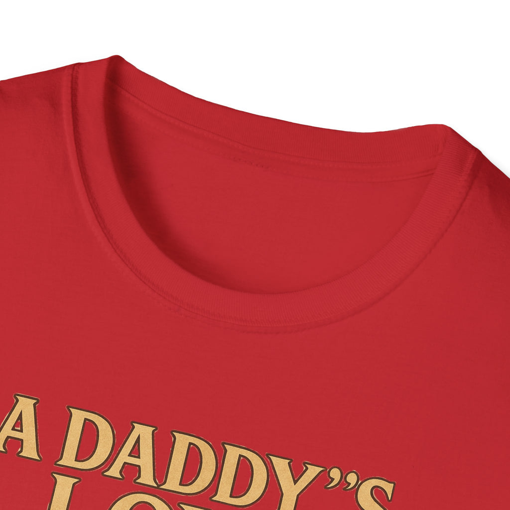 Daddy's Love T-Shirt – Vintage Dad Sitting on Books Father’s Day Tee