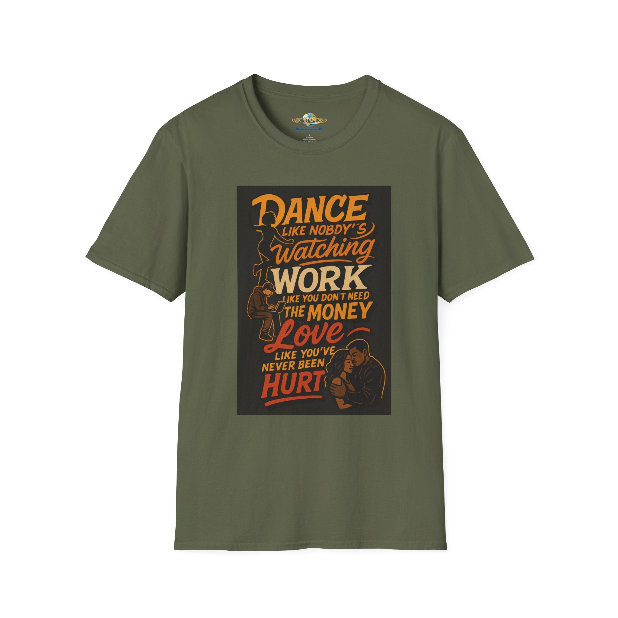 Dance Like Nobody's Watching Inspirational T‑Shirt — Motivational Quote Tee
