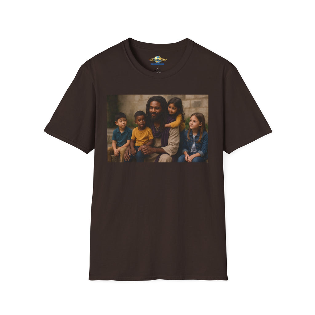 T-Shirt — Inspirational Jesus with Children Graphic Tee