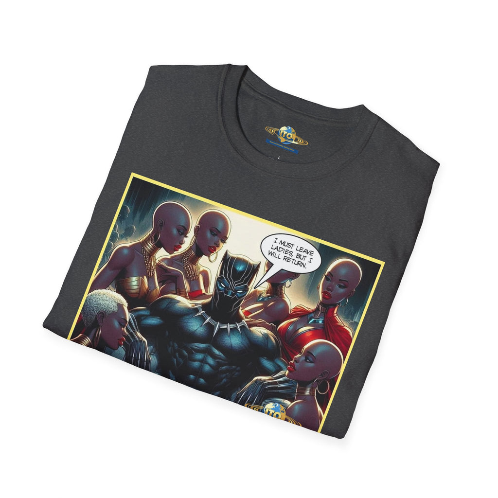 Black Panther Comic Art T‑Shirt — "Wakanda Forever?" Graphic Tee