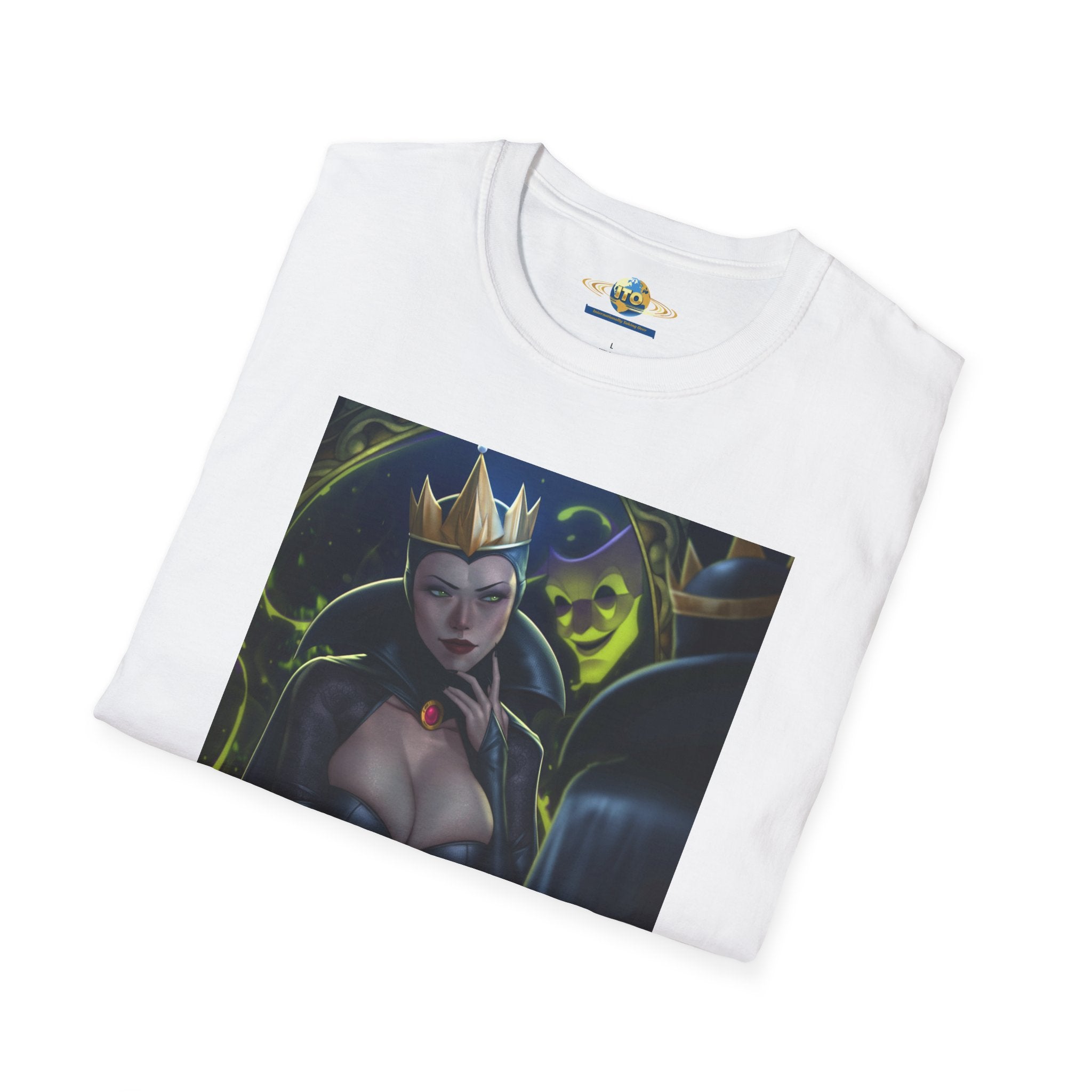 Dark Queen Art Tee — Gothic Fantasy Portrait T-Shirt