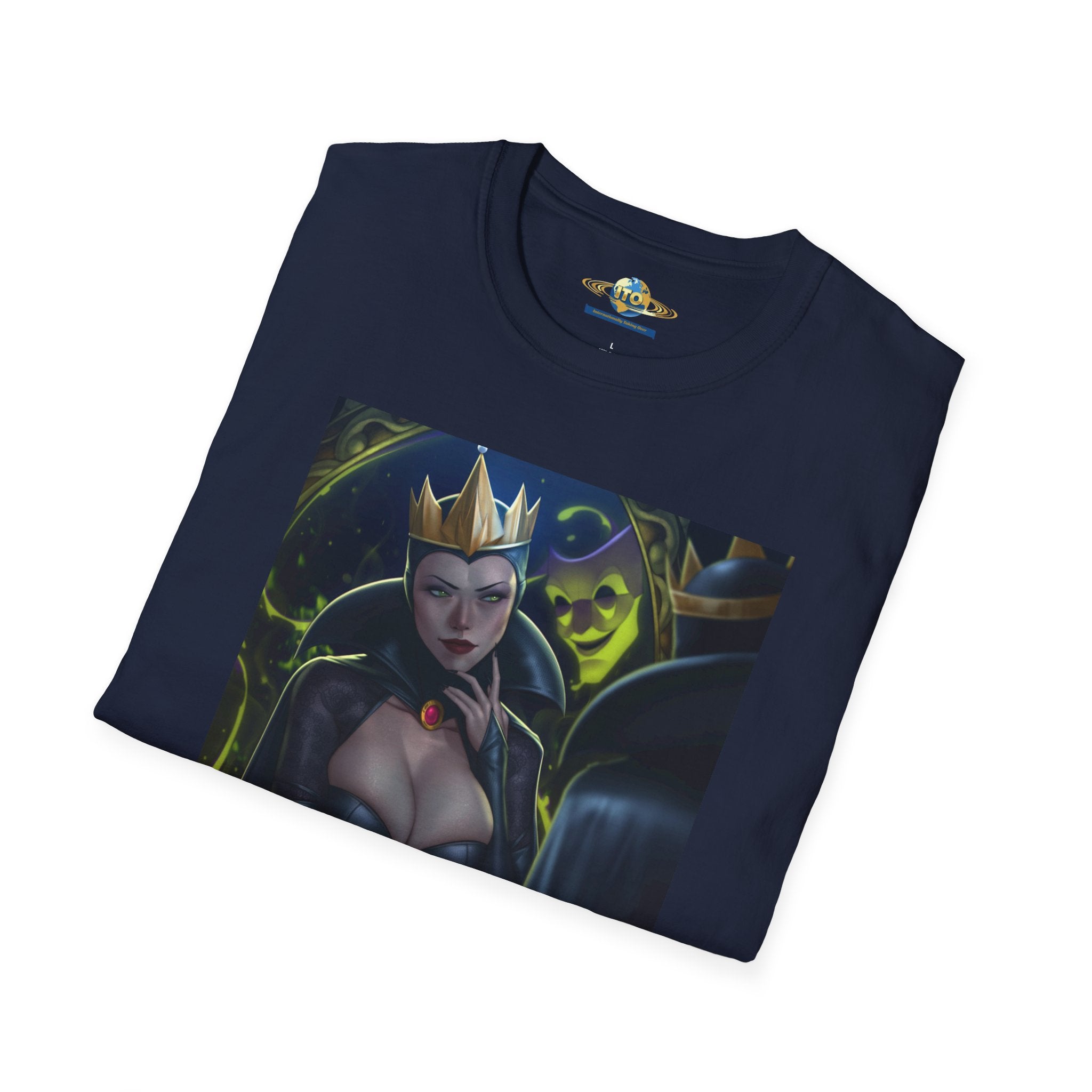 Dark Queen Art Tee — Gothic Fantasy Portrait T-Shirt