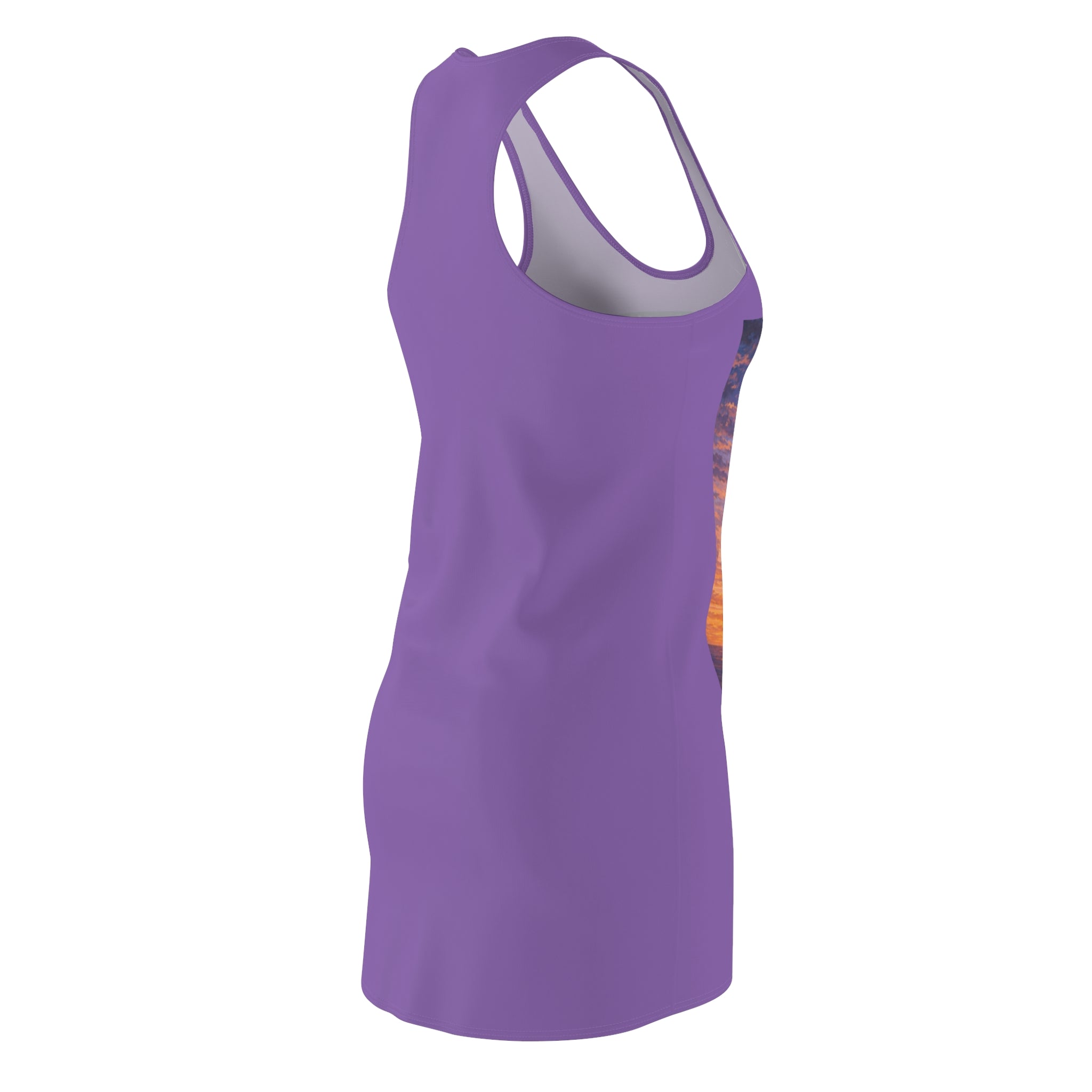 International Goddess Racerback Dress — Sunset Cityprint Women's Dress