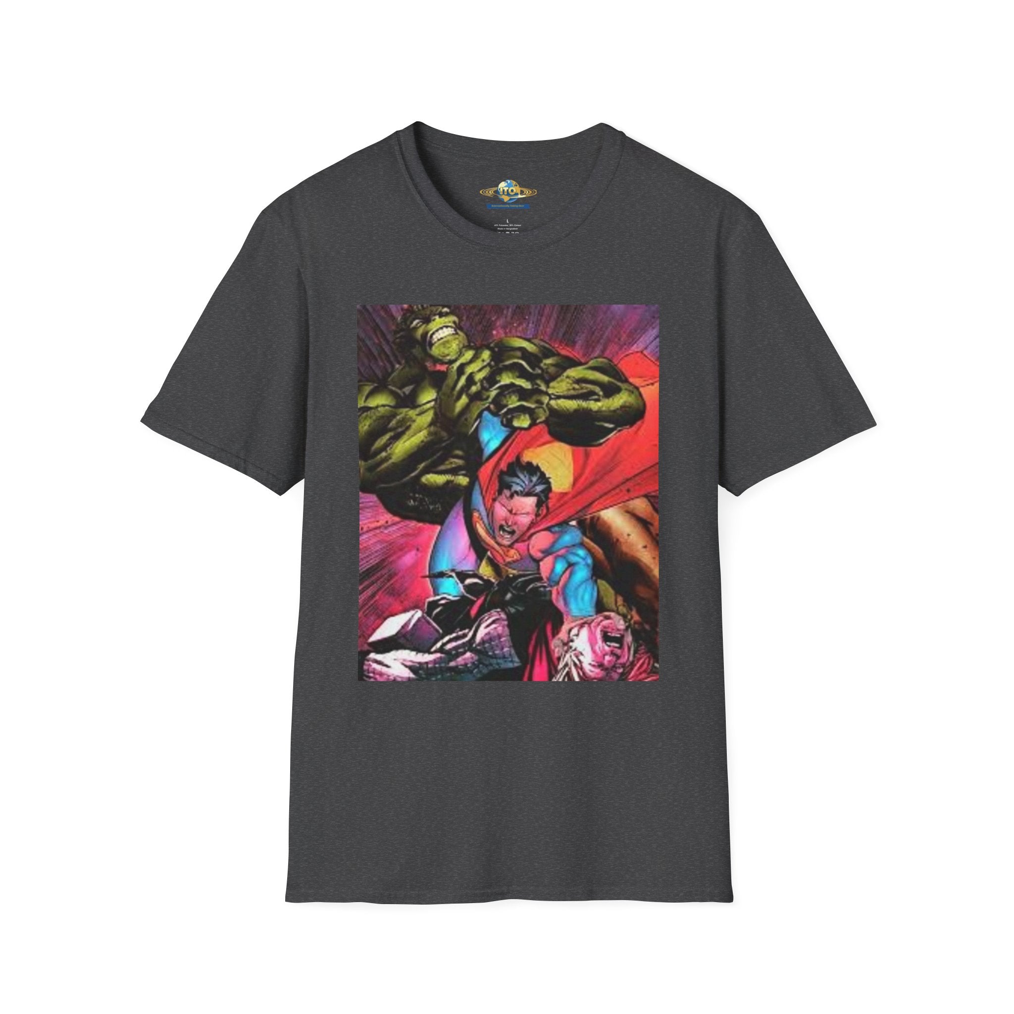 Superhero Mashup T‑Shirt — Dynamic Comic Art Tee
