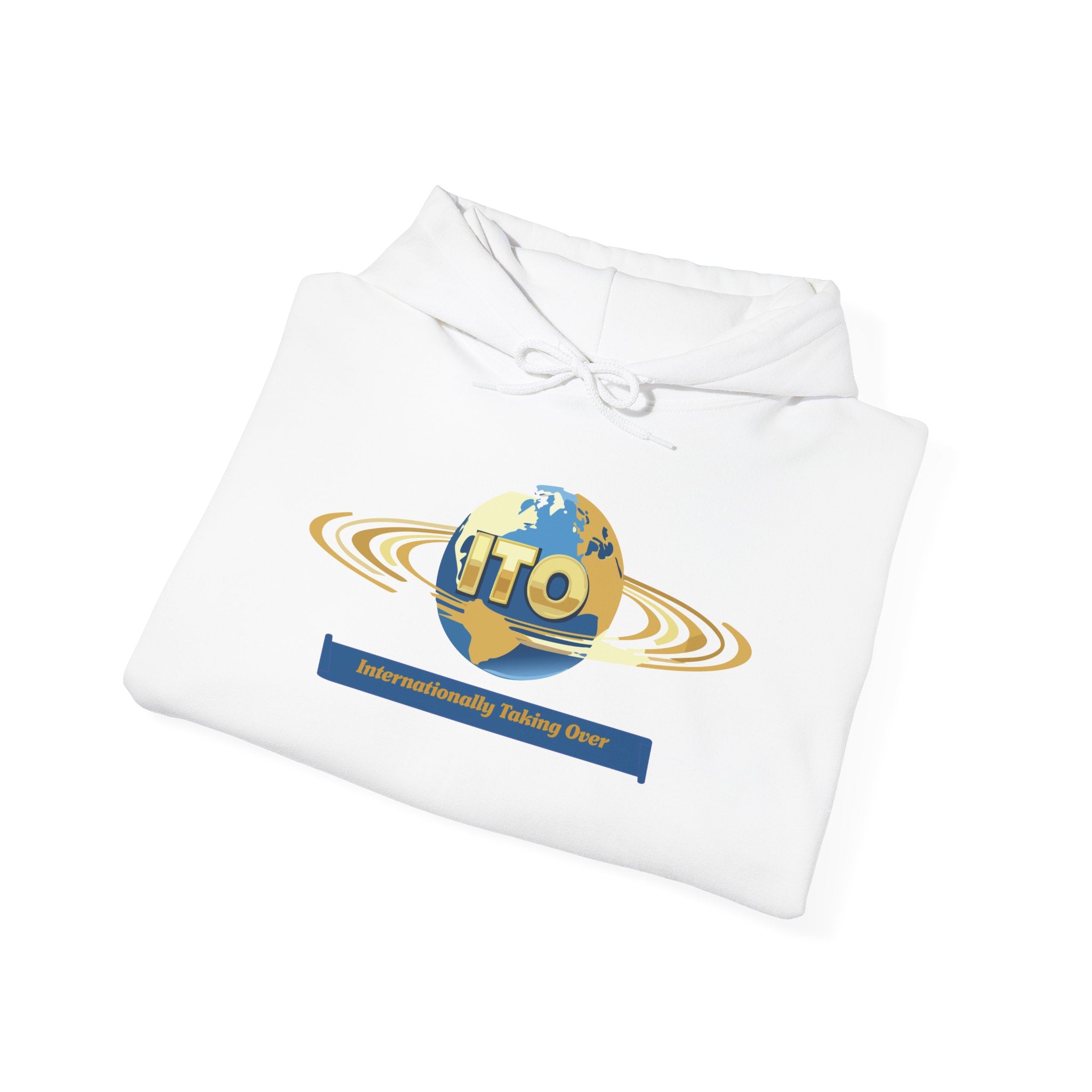 ITO Globe Logo Hoodie — Internationality Holding Office Sweatshirt