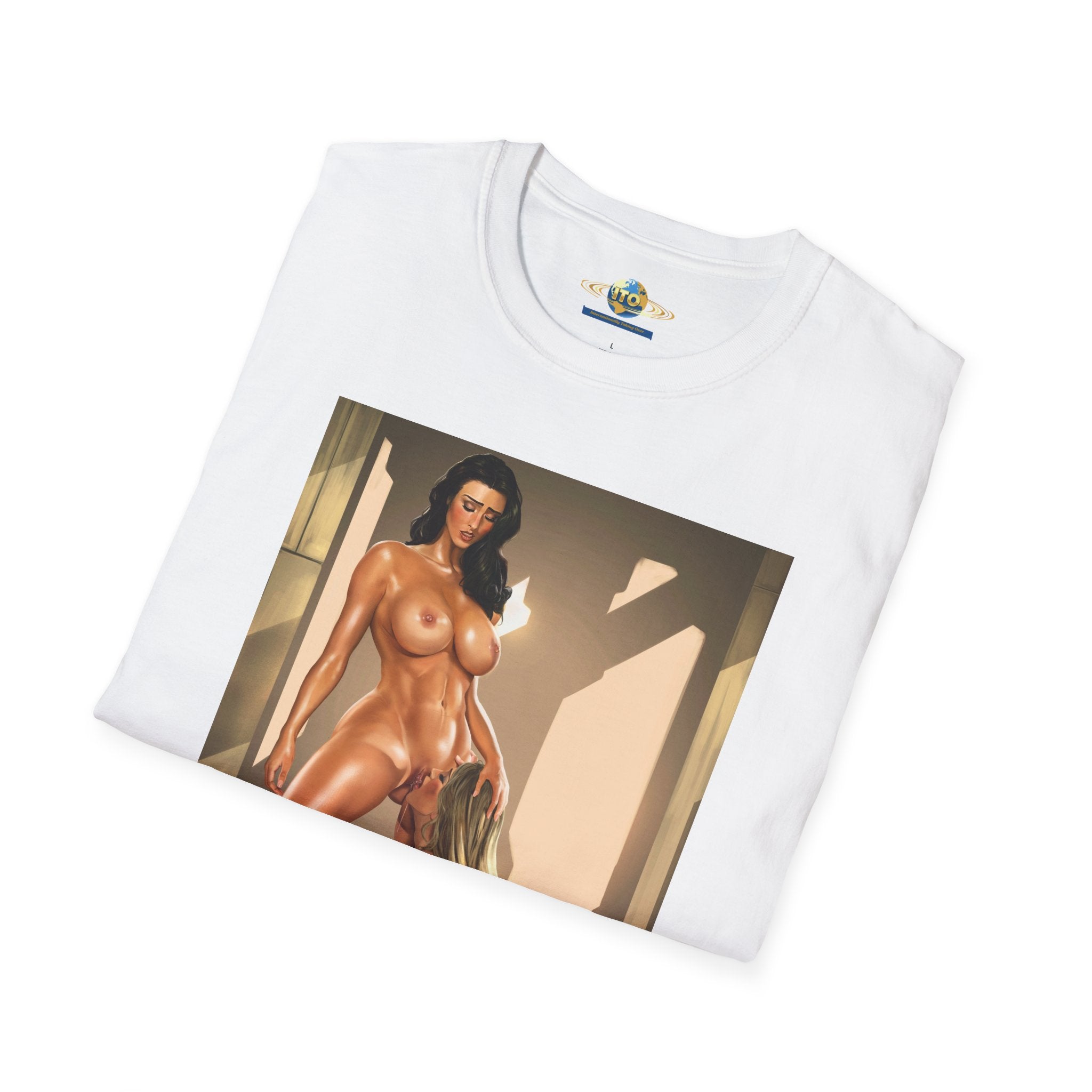 Graphic Art T-Shirt — Sensual Pinup Illustration Print