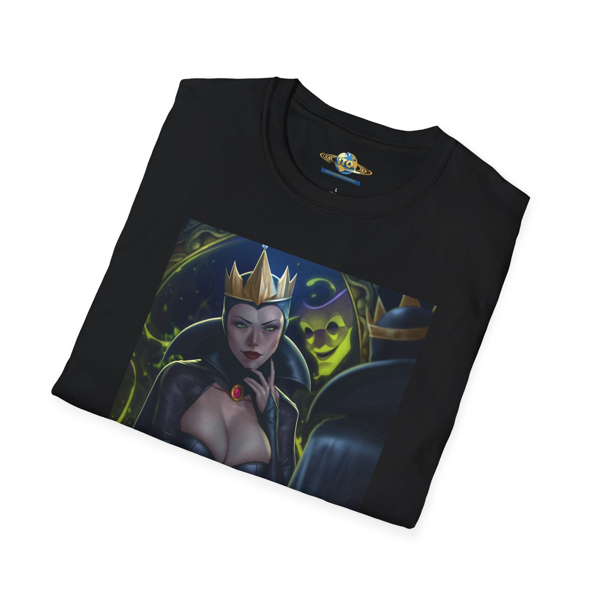 Dark Queen Art Tee — Gothic Fantasy Portrait T-Shirt
